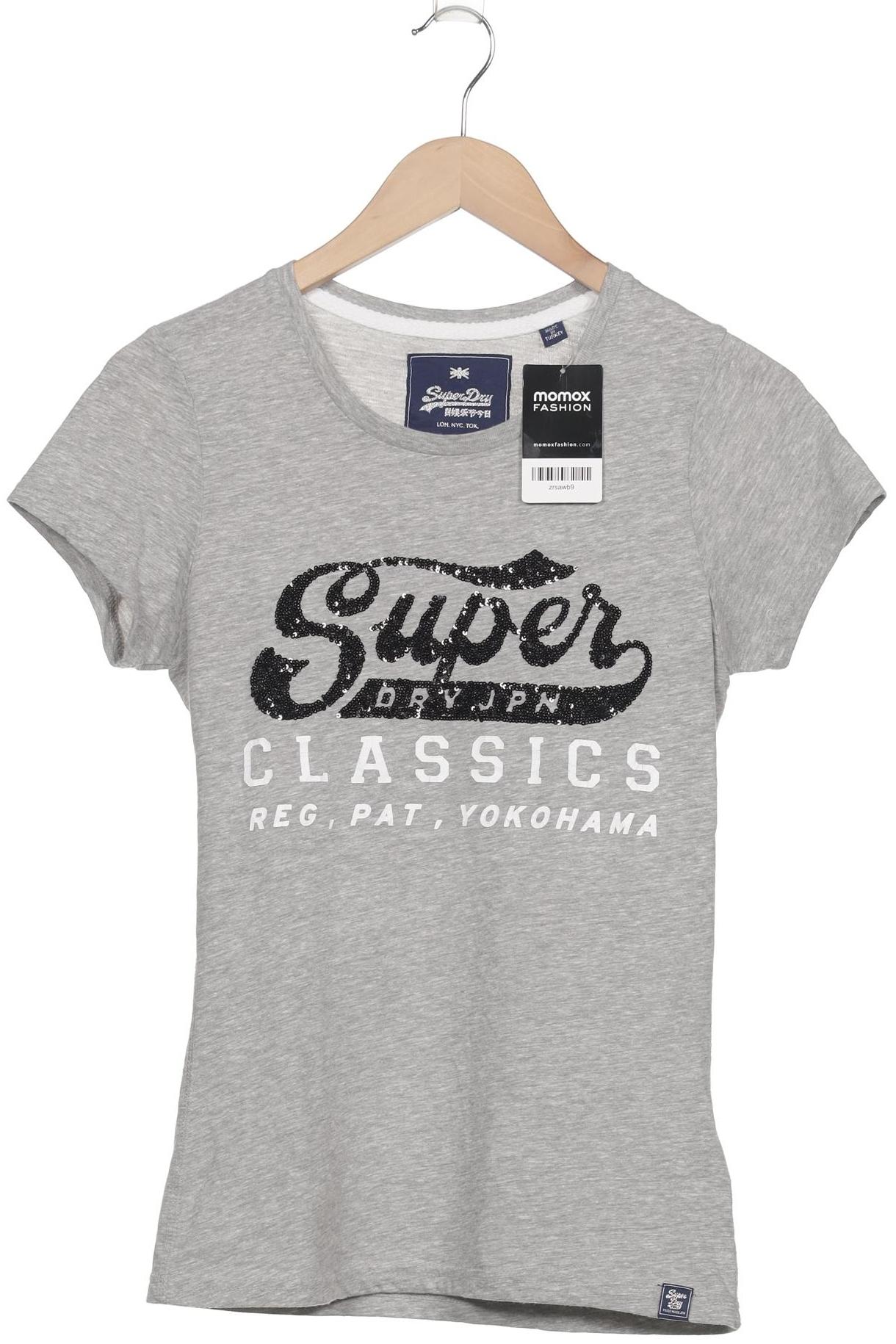 

Superdry Damen T-Shirt, grau, Gr. 38