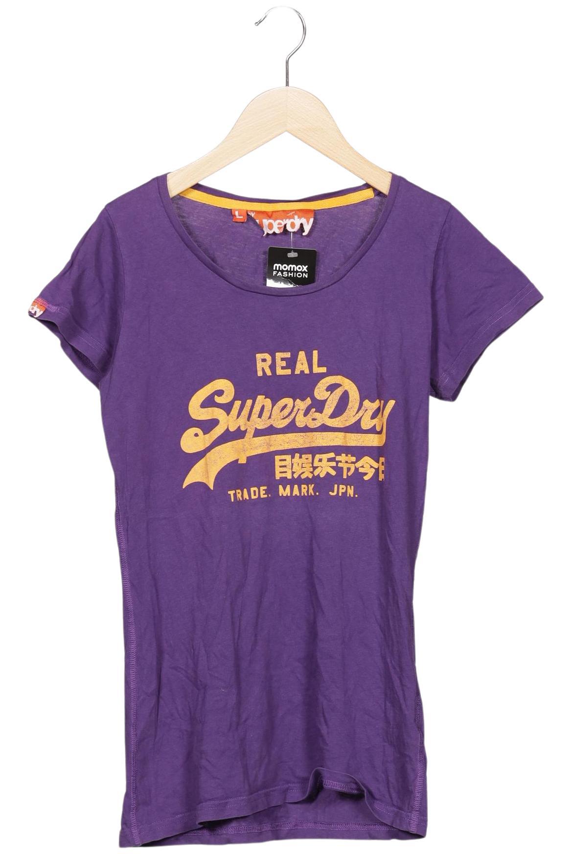 

Superdry Damen T-Shirt, flieder, Gr. 42