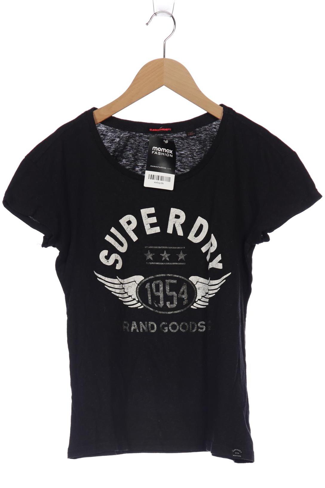 

Superdry Damen T-Shirt, schwarz, Gr. 36