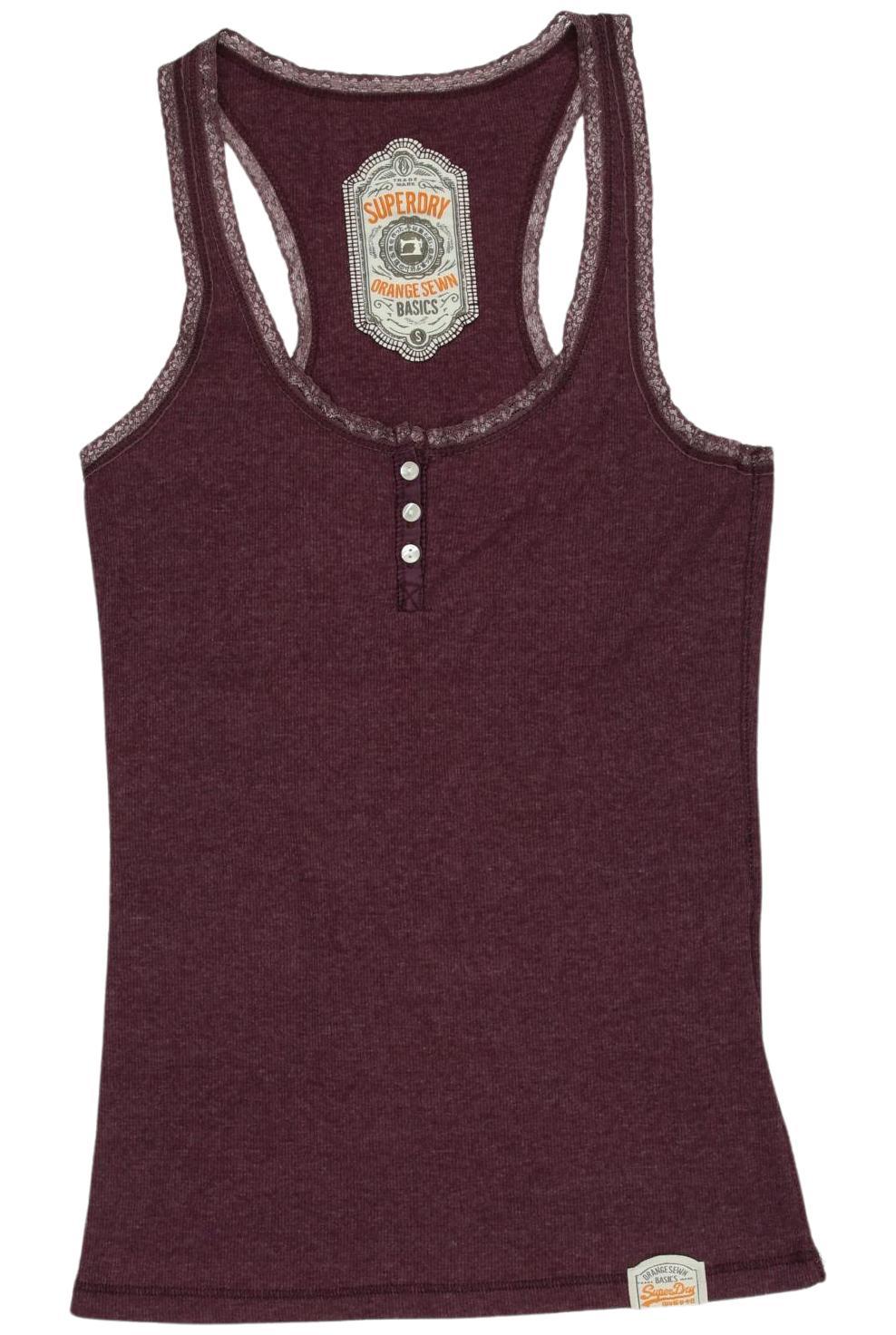 

Superdry Damen Top, bordeaux, Gr. 36