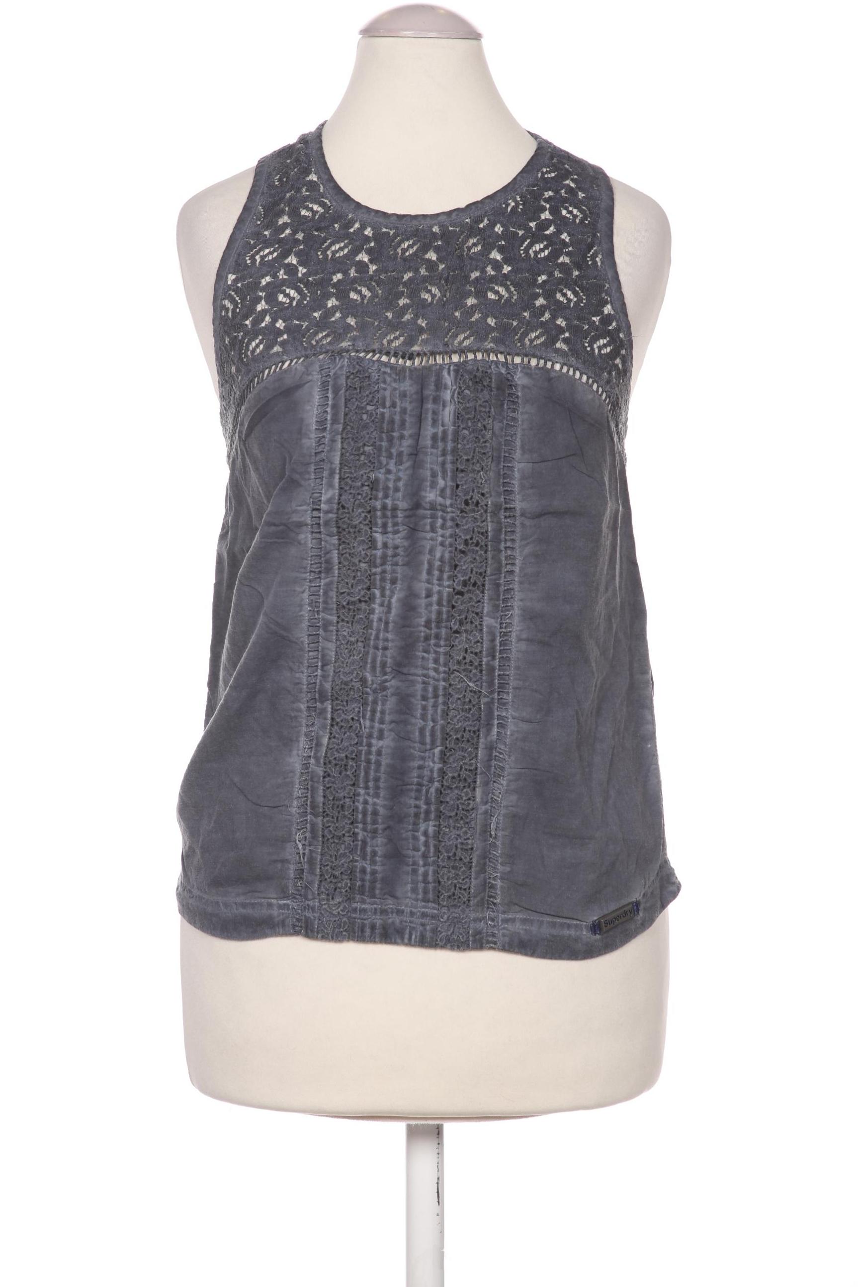 

Superdry Damen Top, grau, Gr. 34