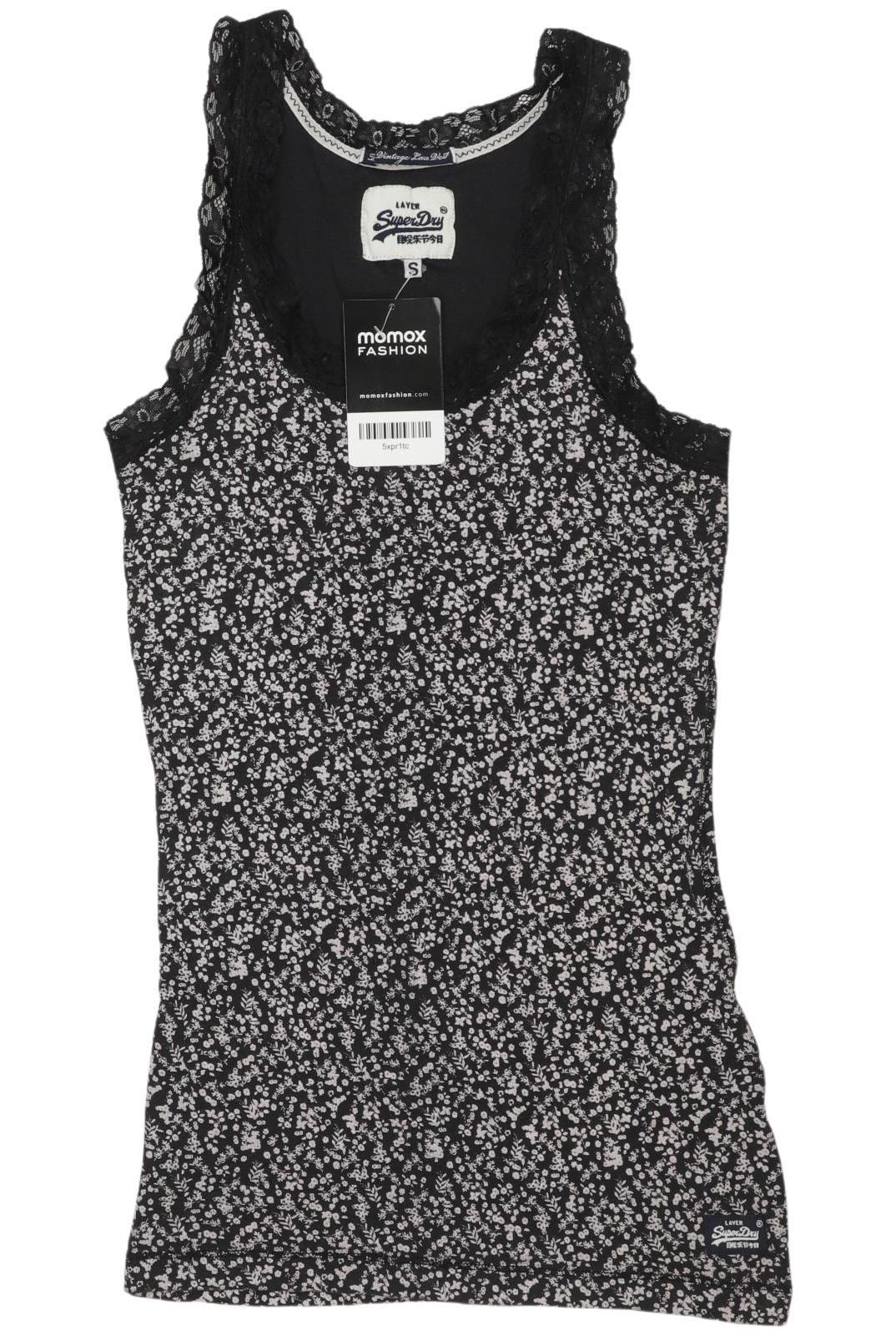 

Superdry Damen Top, schwarz, Gr. 36
