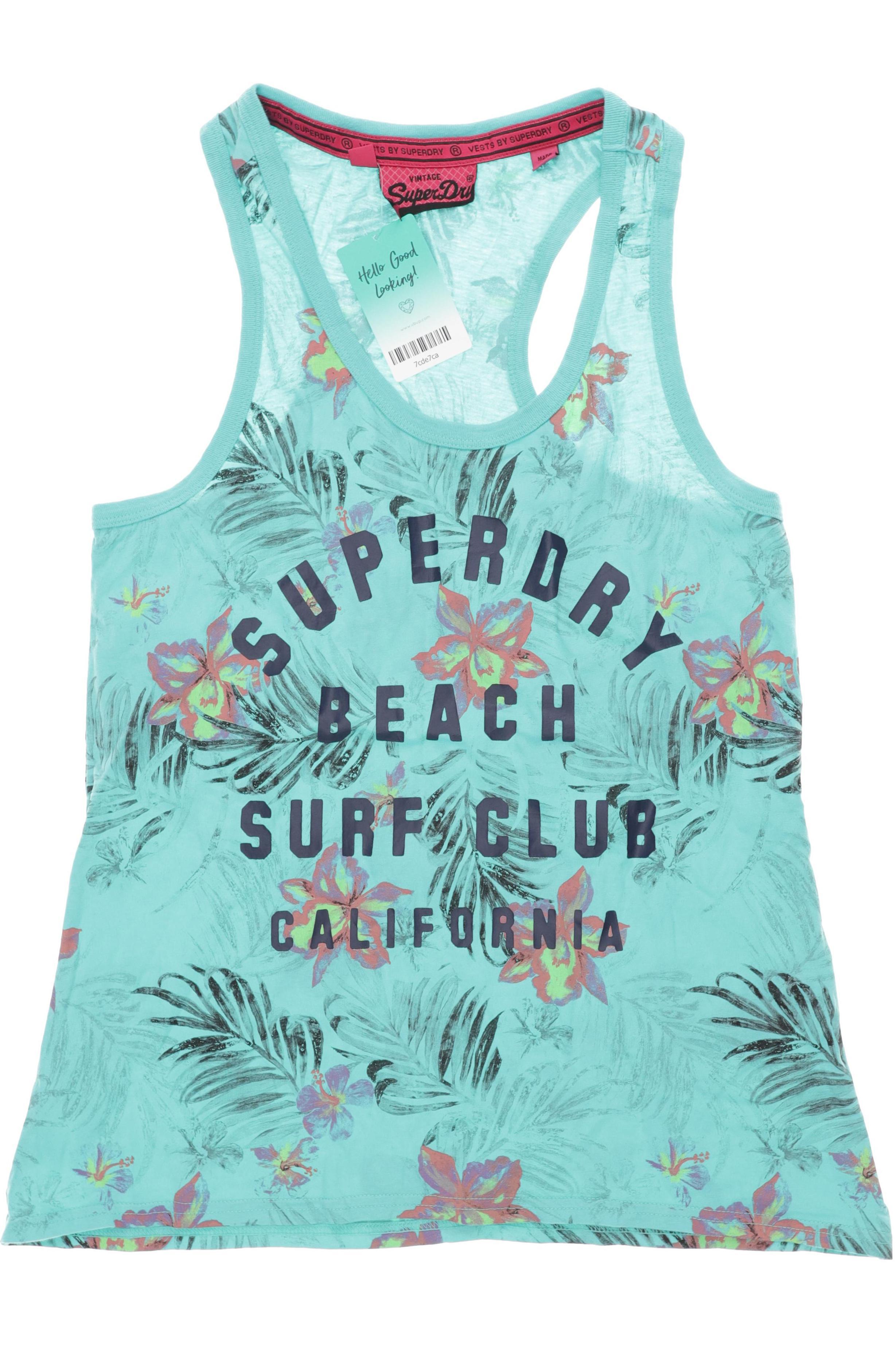 

Superdry Damen Top, türkis, Gr.