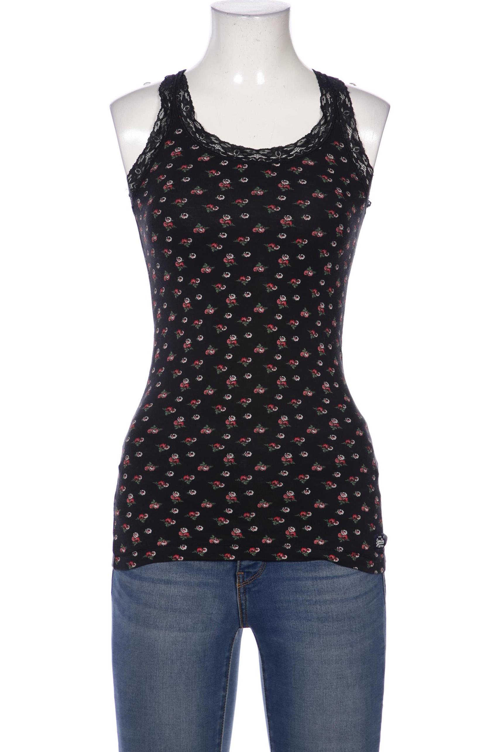 

Superdry Damen Top, schwarz, Gr. 32