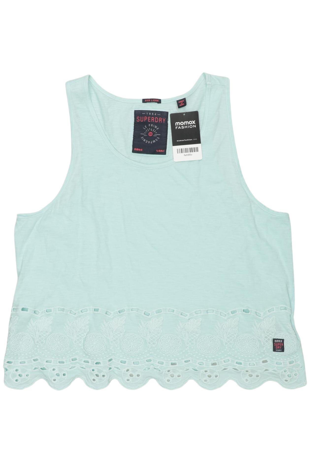 

Superdry Damen Top, türkis, Gr. 42
