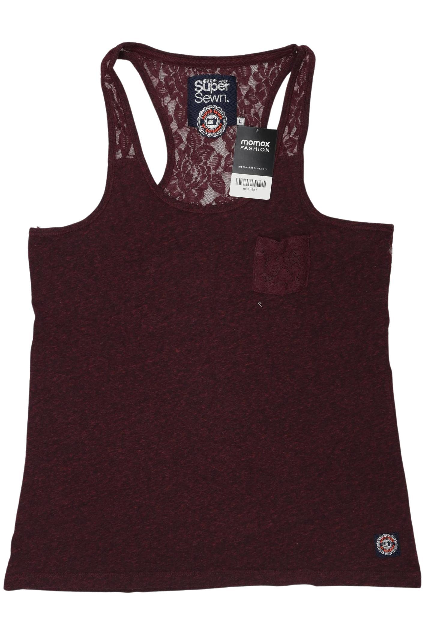 

Superdry Damen Top, bordeaux, Gr. 42