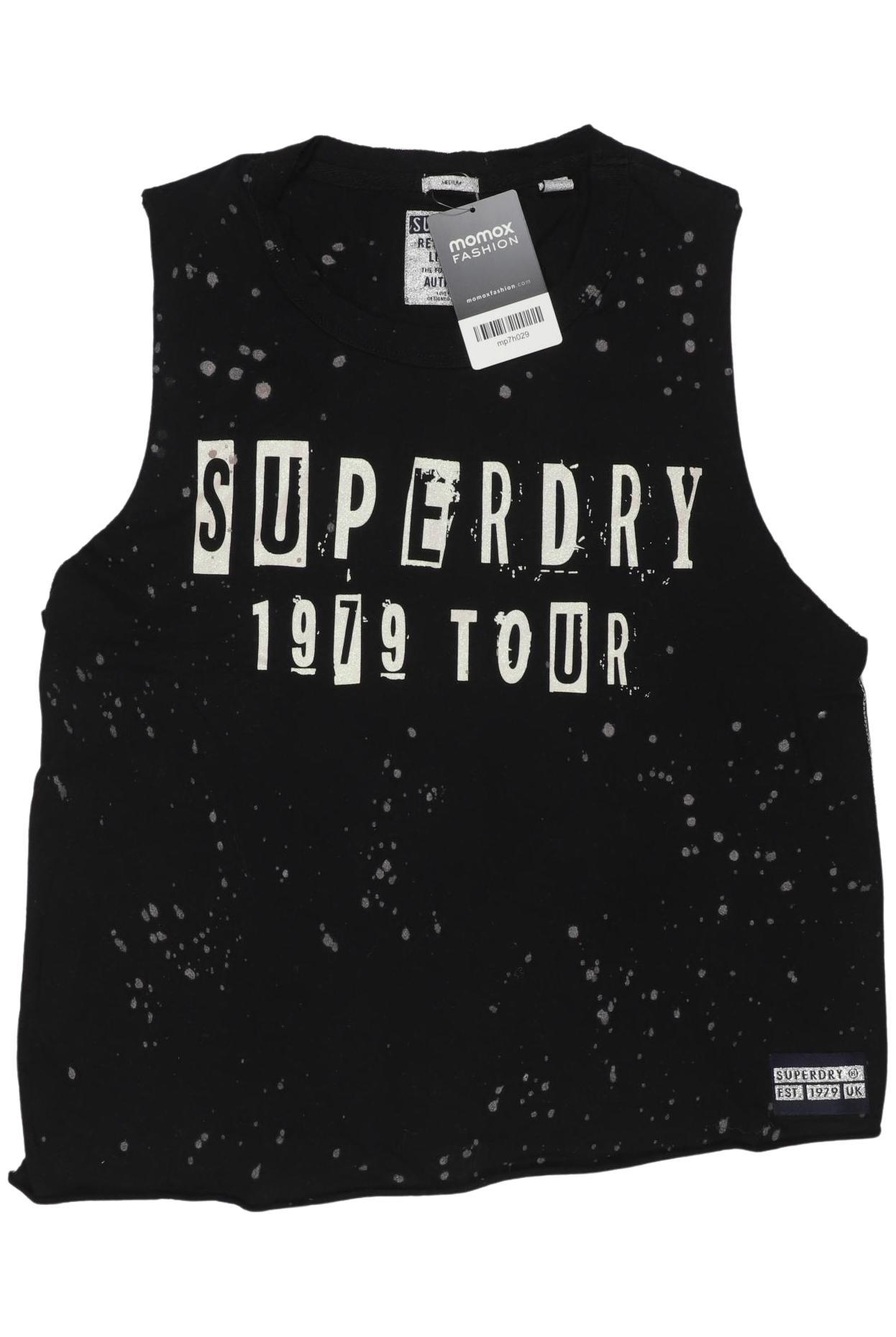 

Superdry Damen Top, schwarz, Gr. 38