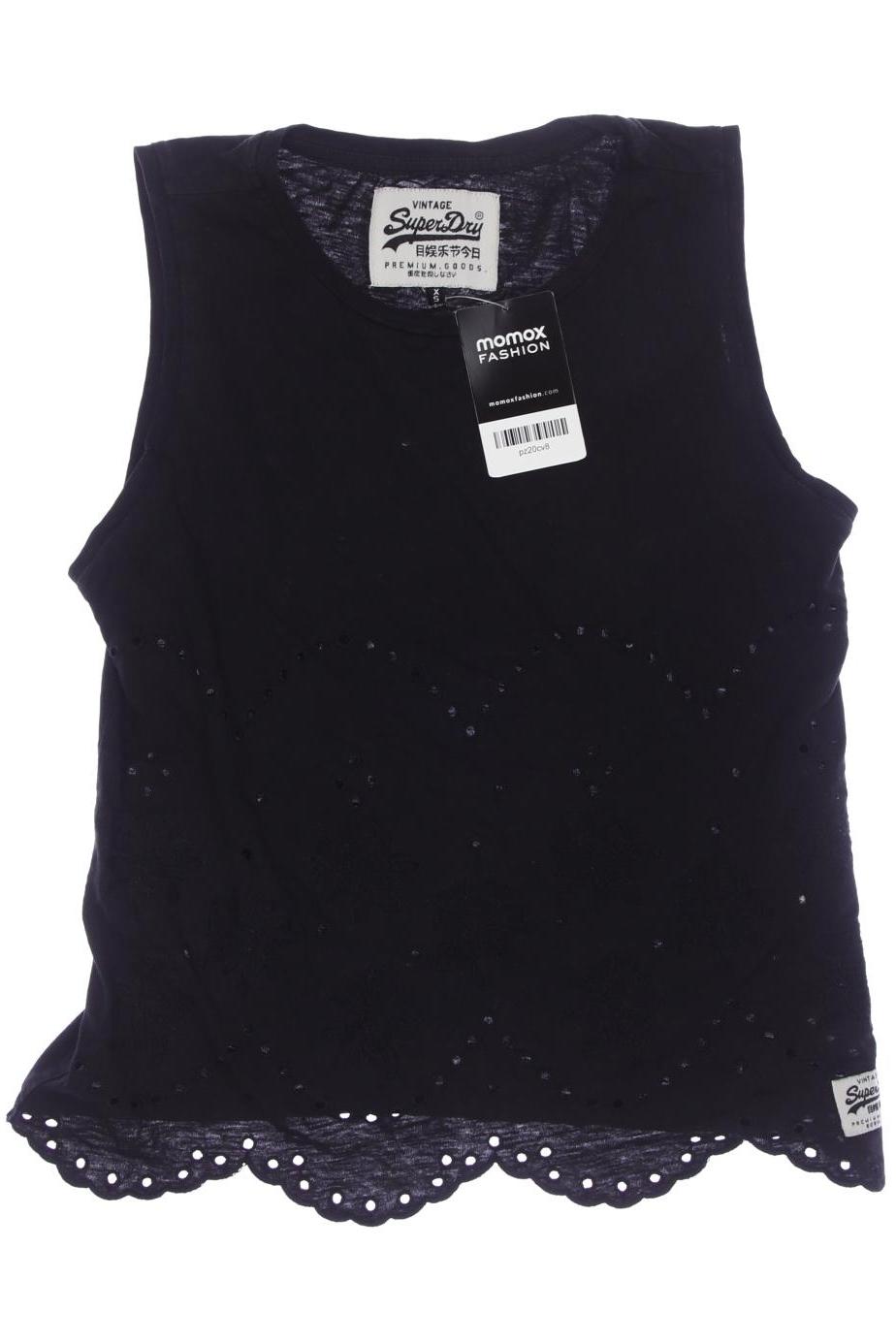 

Superdry Damen Top, schwarz, Gr. 34