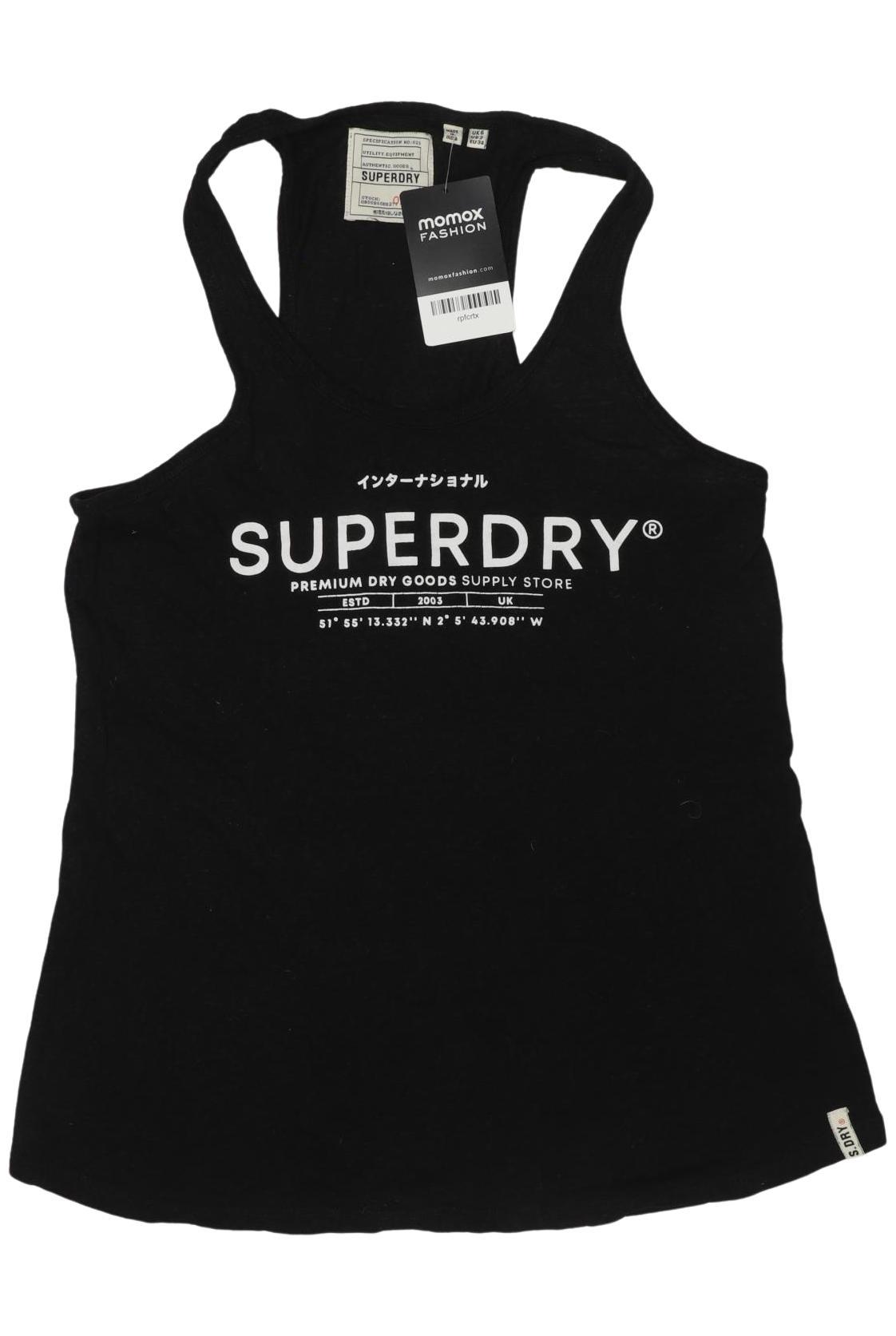 

Superdry Damen Top, schwarz, Gr. 34
