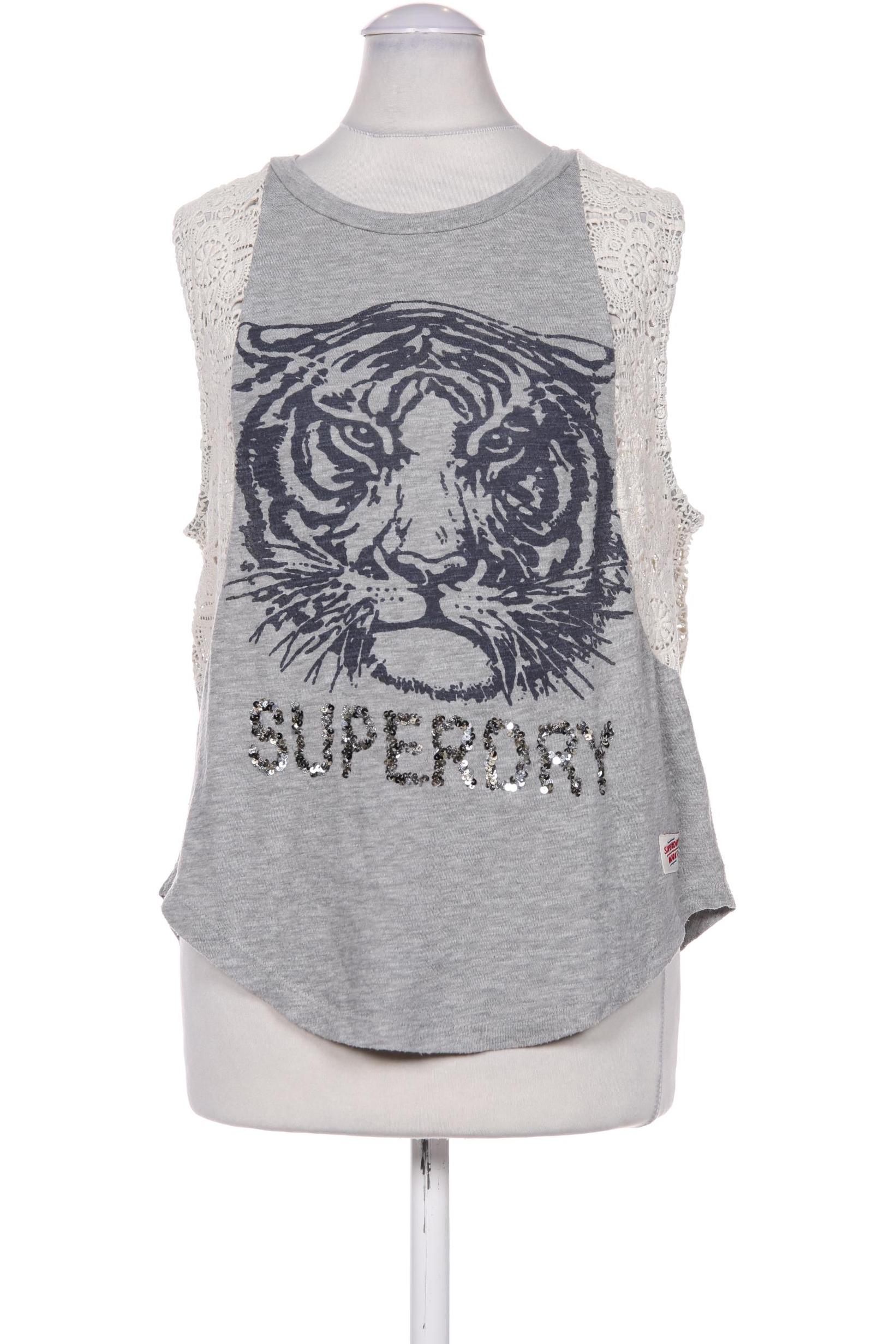 

Superdry Damen Top, grau, Gr. 34