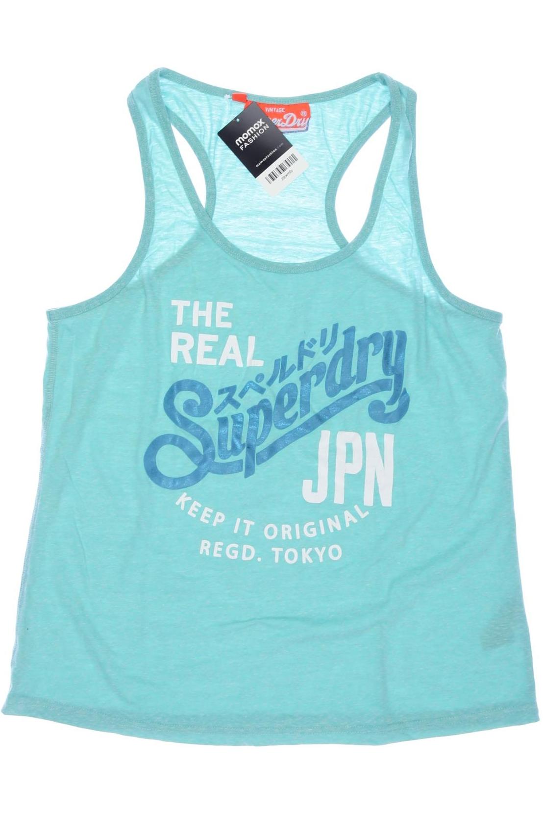 

Superdry Damen Top, türkis, Gr. 42