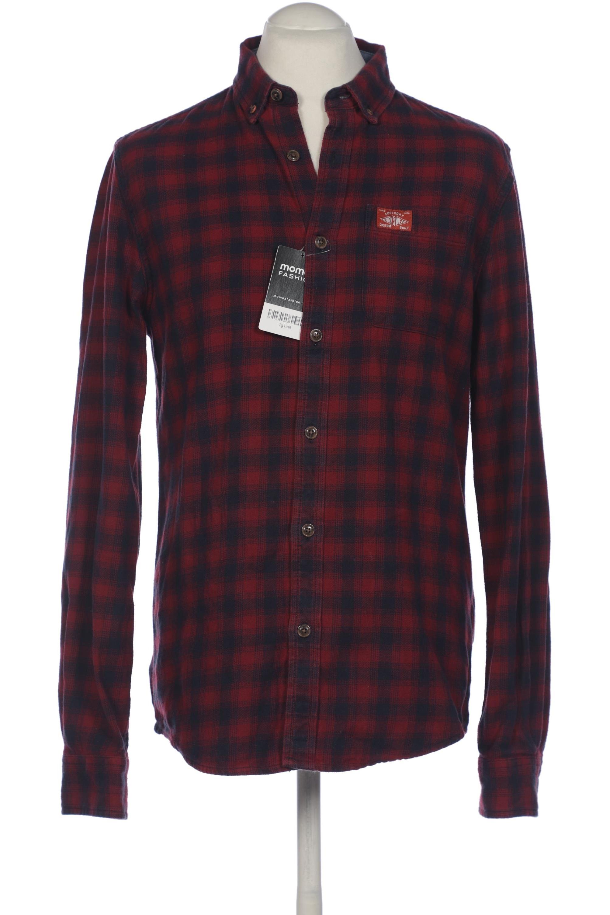 Thumbnail - Superdry Herren Hemd, bordeaux, Gr. 52