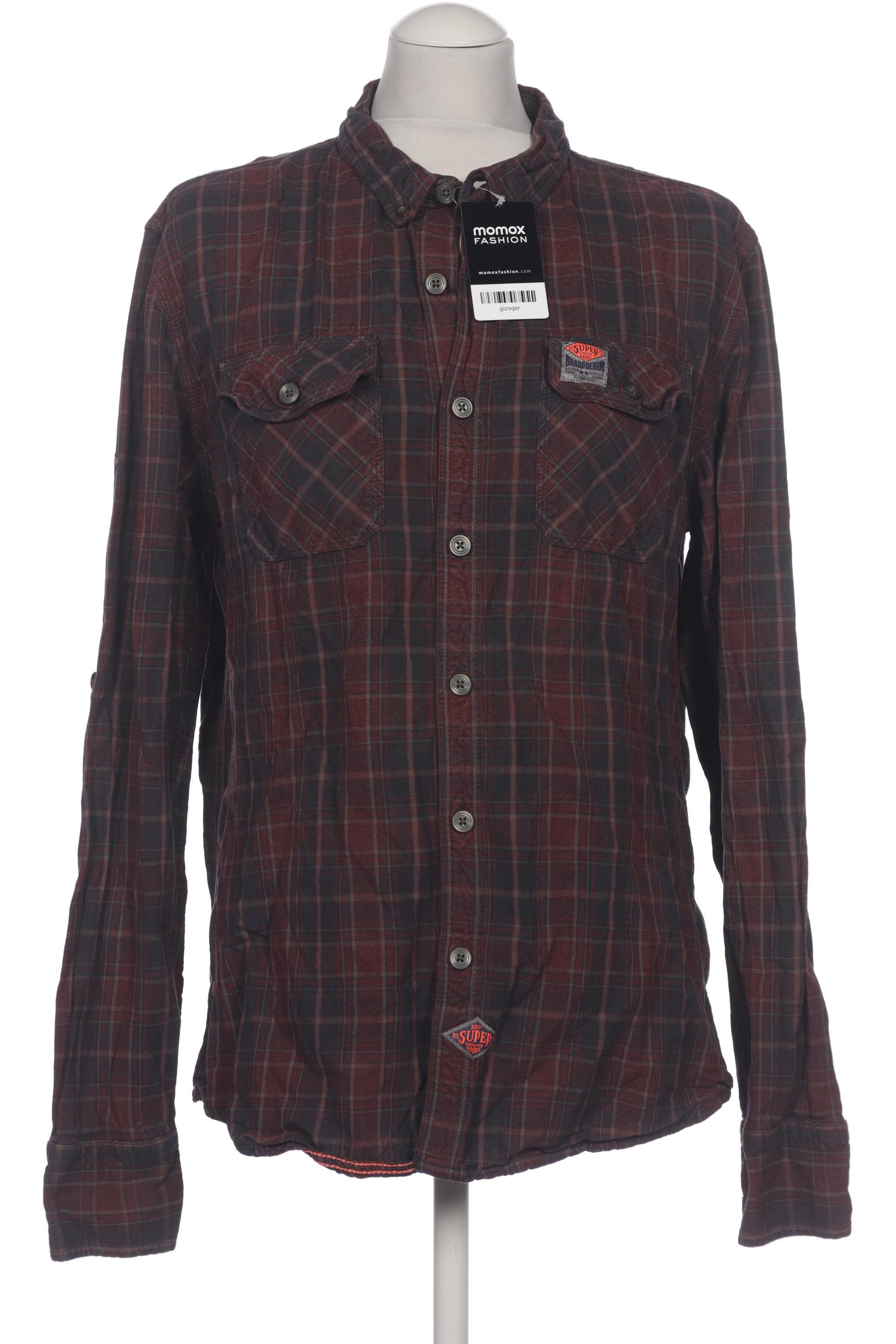 

Superdry Herren Hemd, bordeaux, Gr. 56