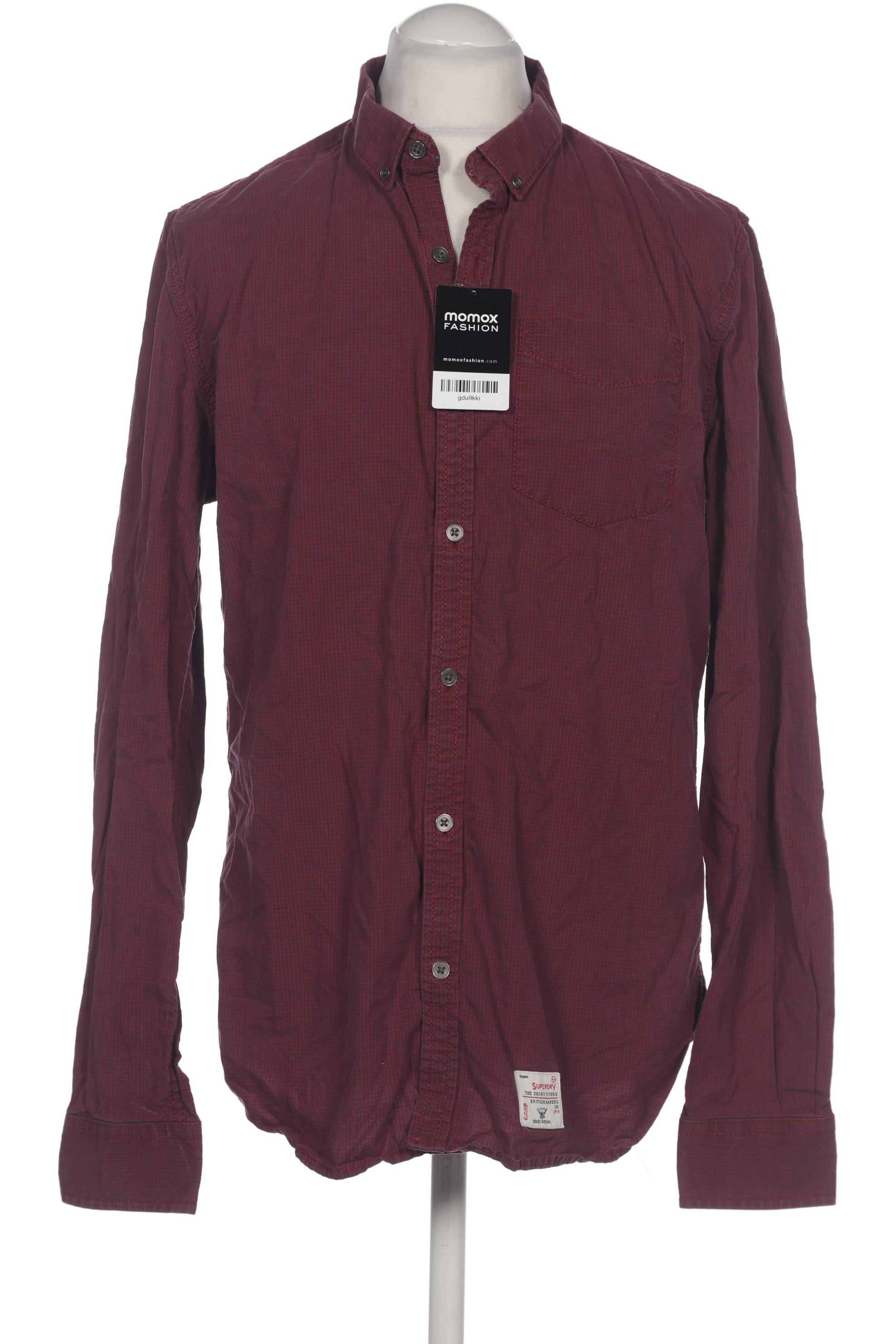 

Superdry Herren Hemd, bordeaux, Gr. 54