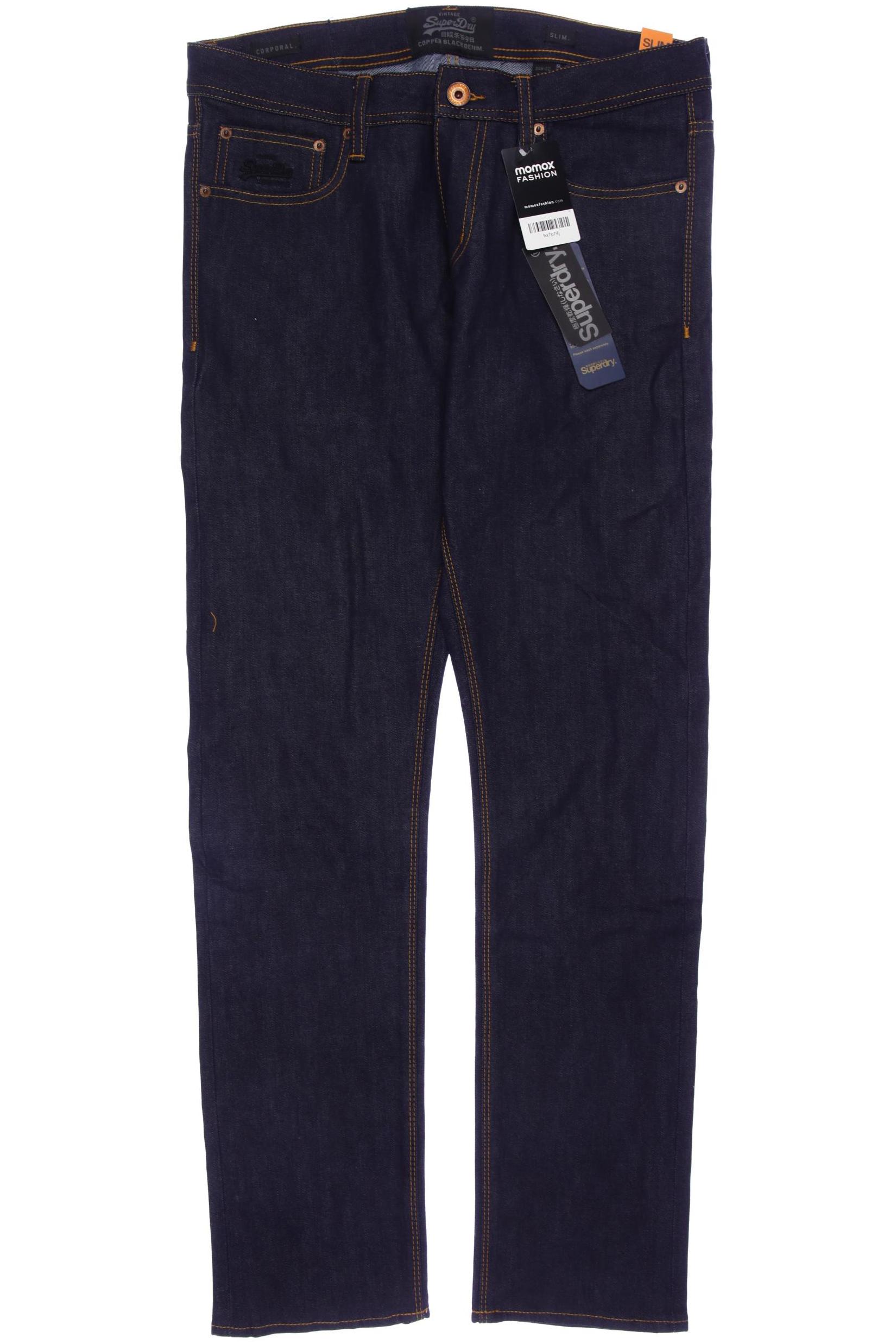 

Superdry Herren Jeans, marineblau