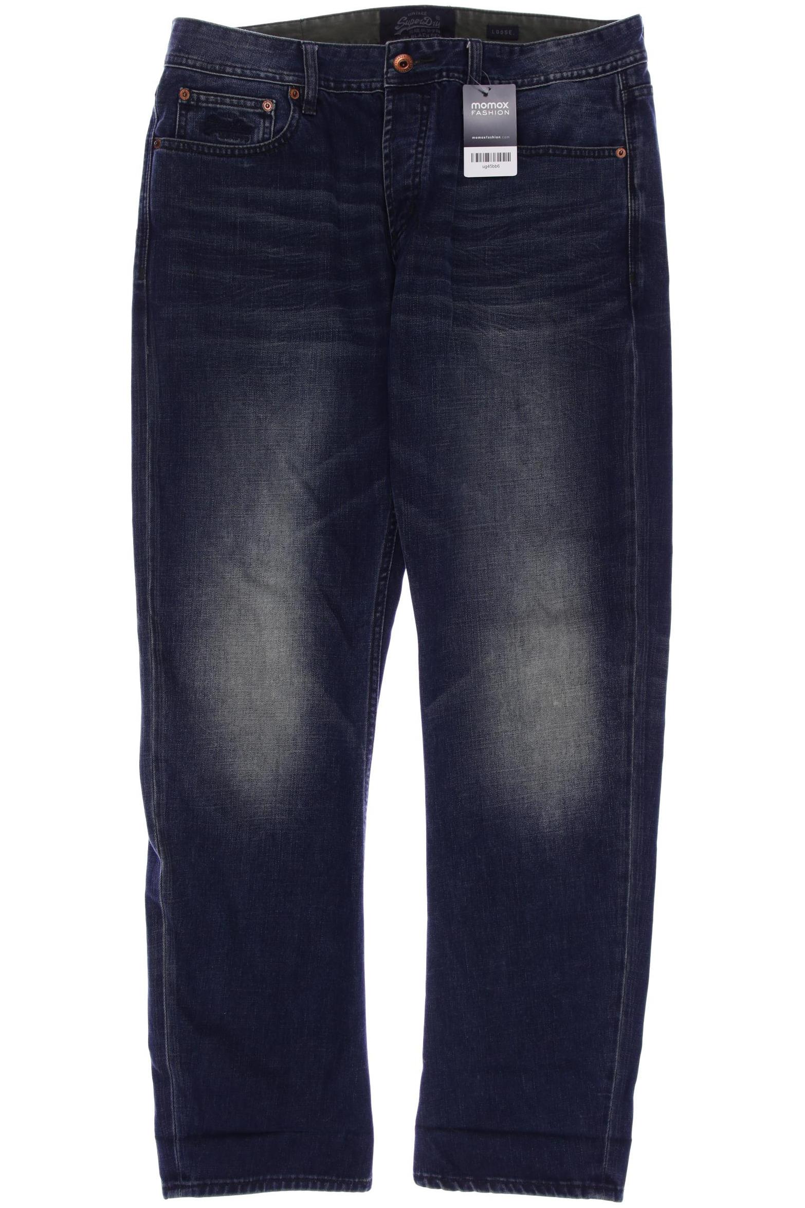 

Superdry Herren Jeans, marineblau