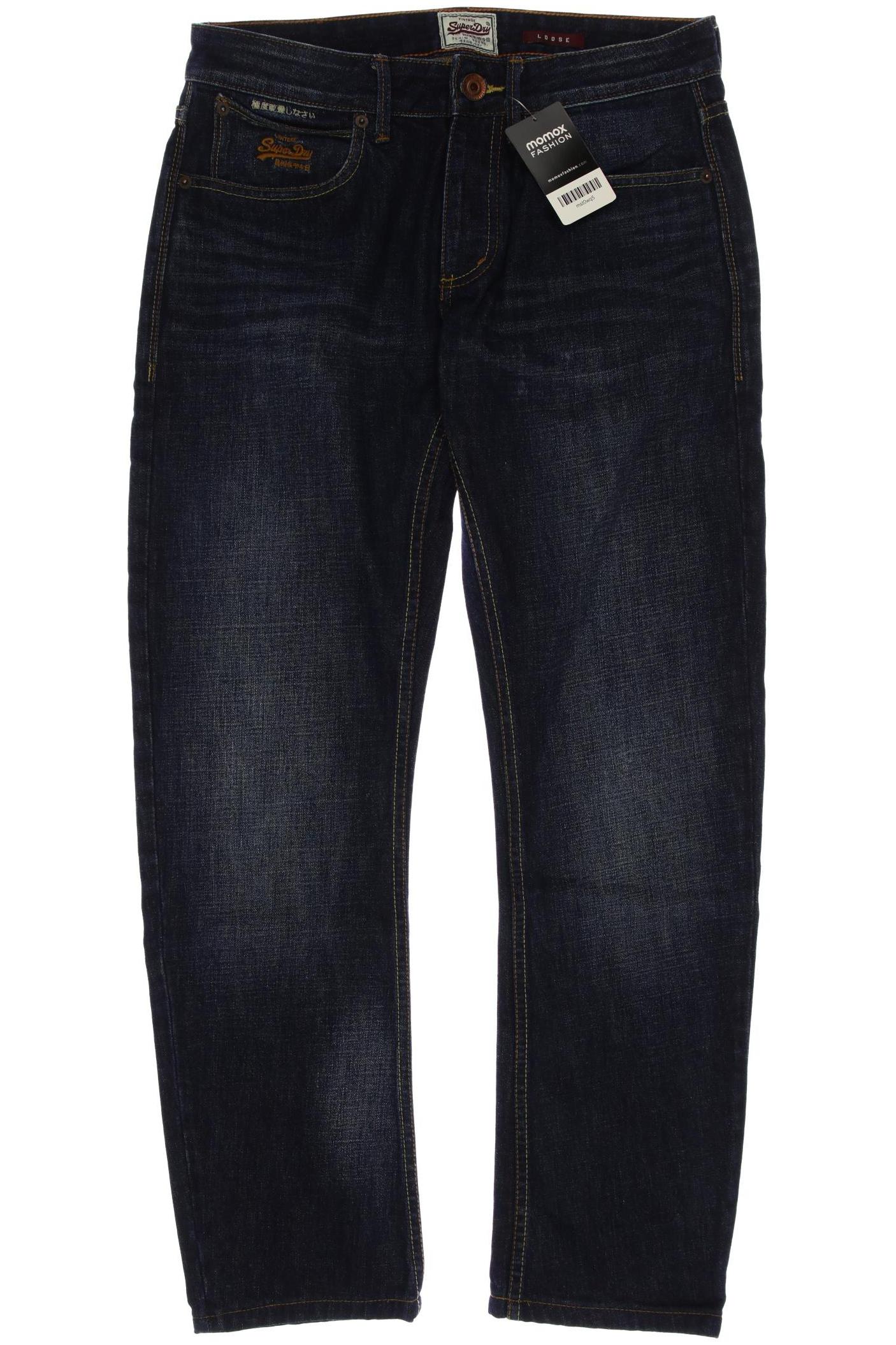 

Superdry Herren Jeans, marineblau