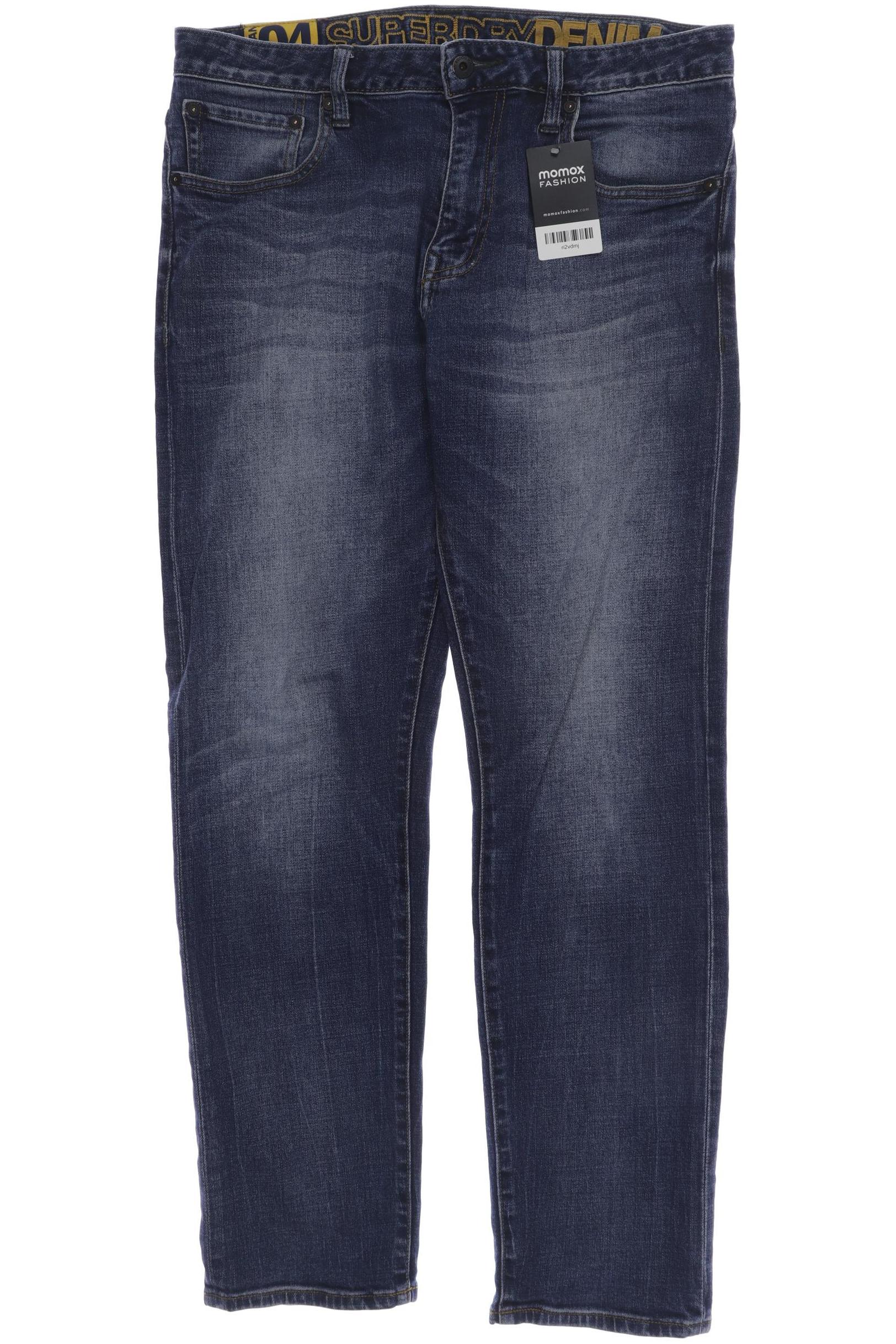 

Superdry Herren Jeans, marineblau