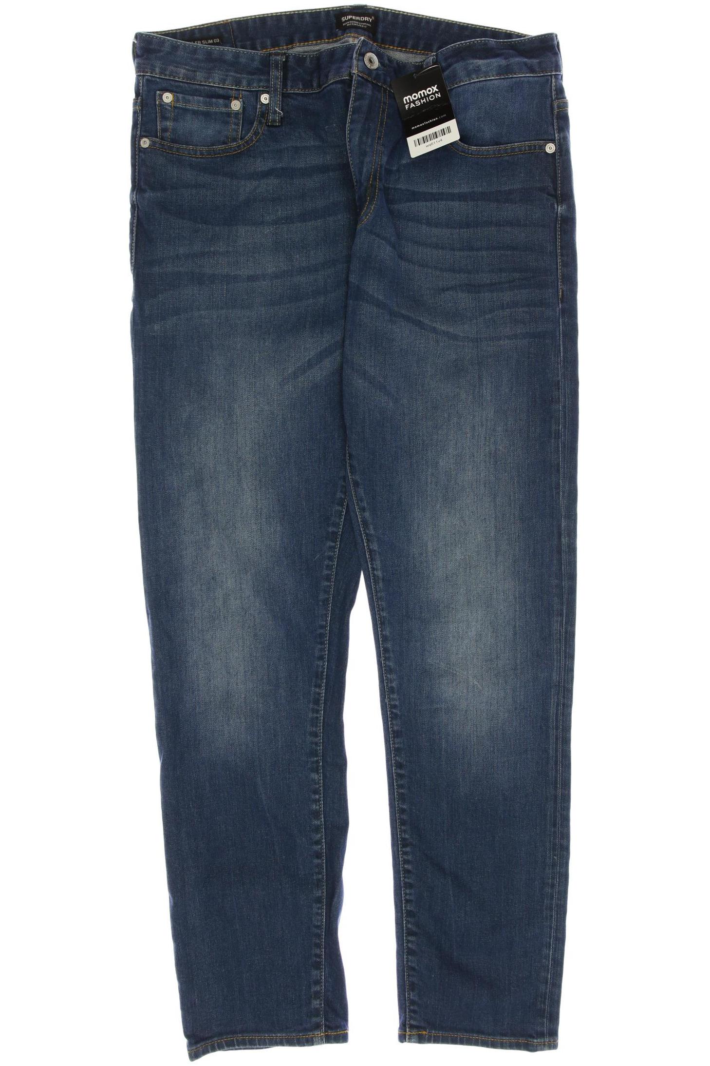 

Superdry Herren Jeans, marineblau