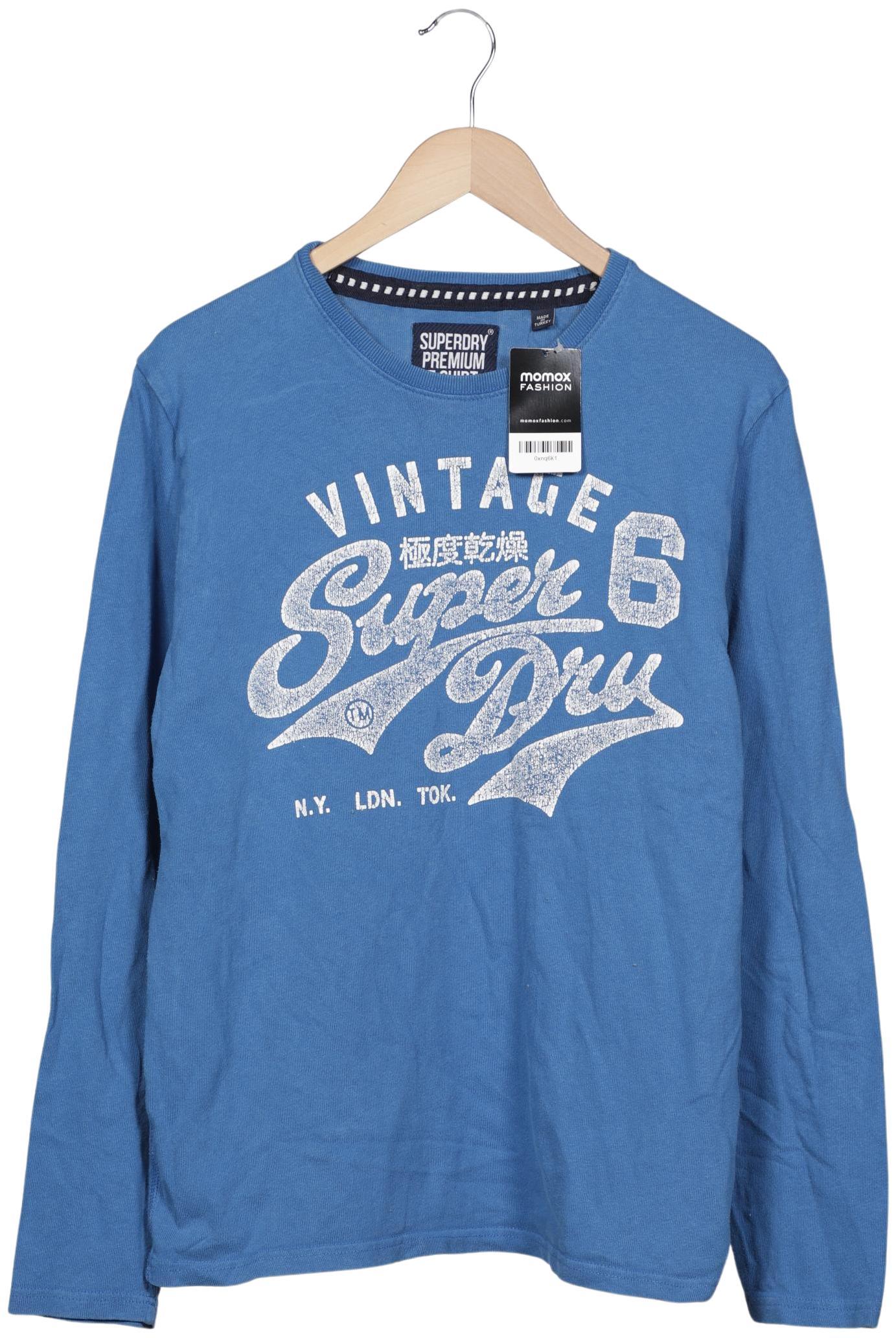 

Superdry Herren Langarmshirt, blau, Gr. 52
