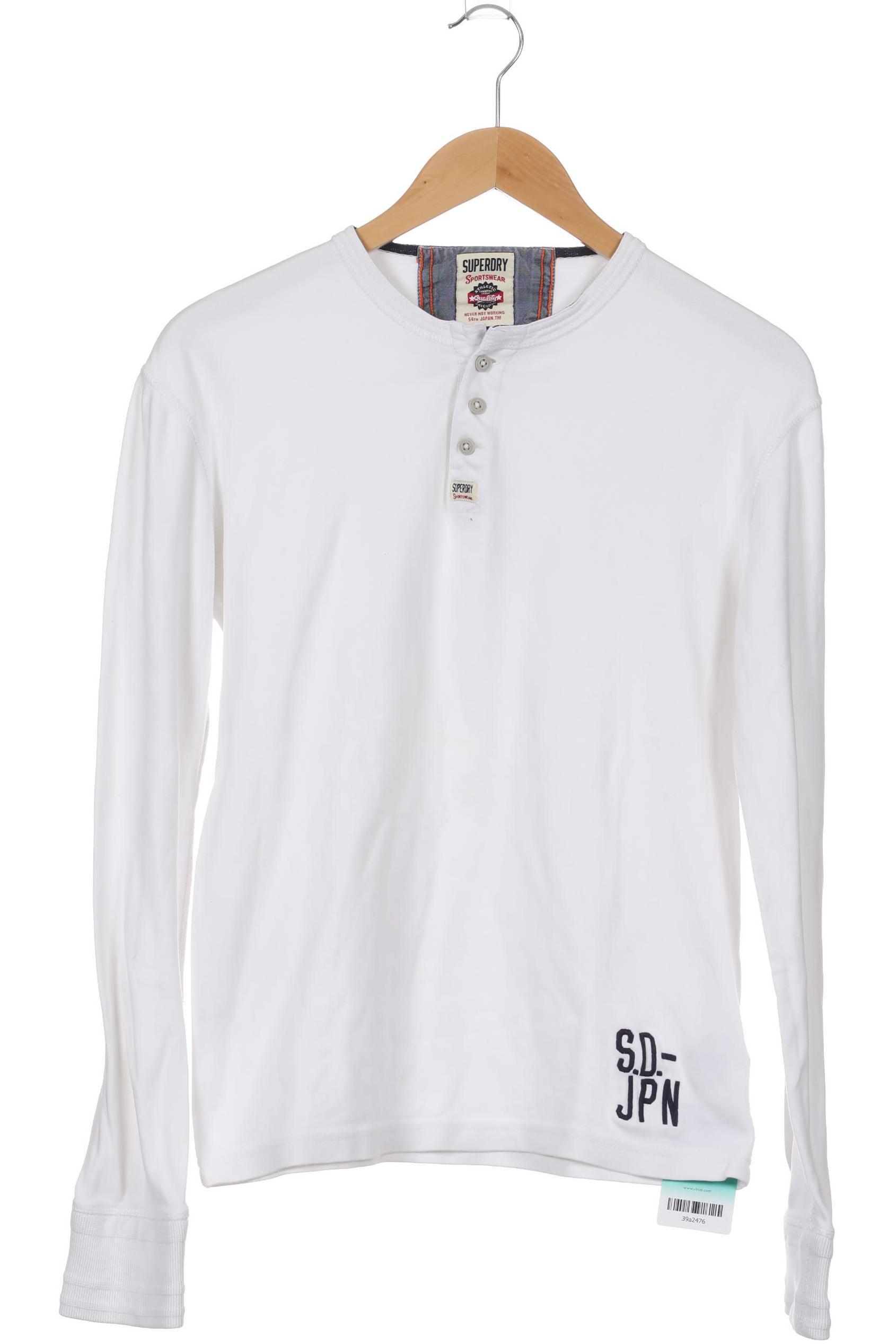 

Superdry Herren Langarmshirt, weiß, Gr.
