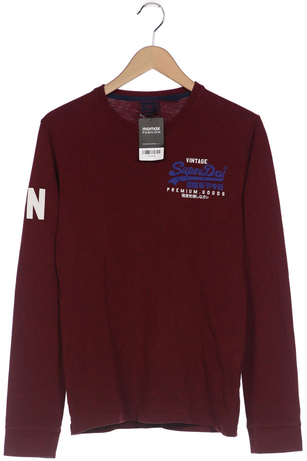 

Superdry Herren Langarmshirt, bordeaux