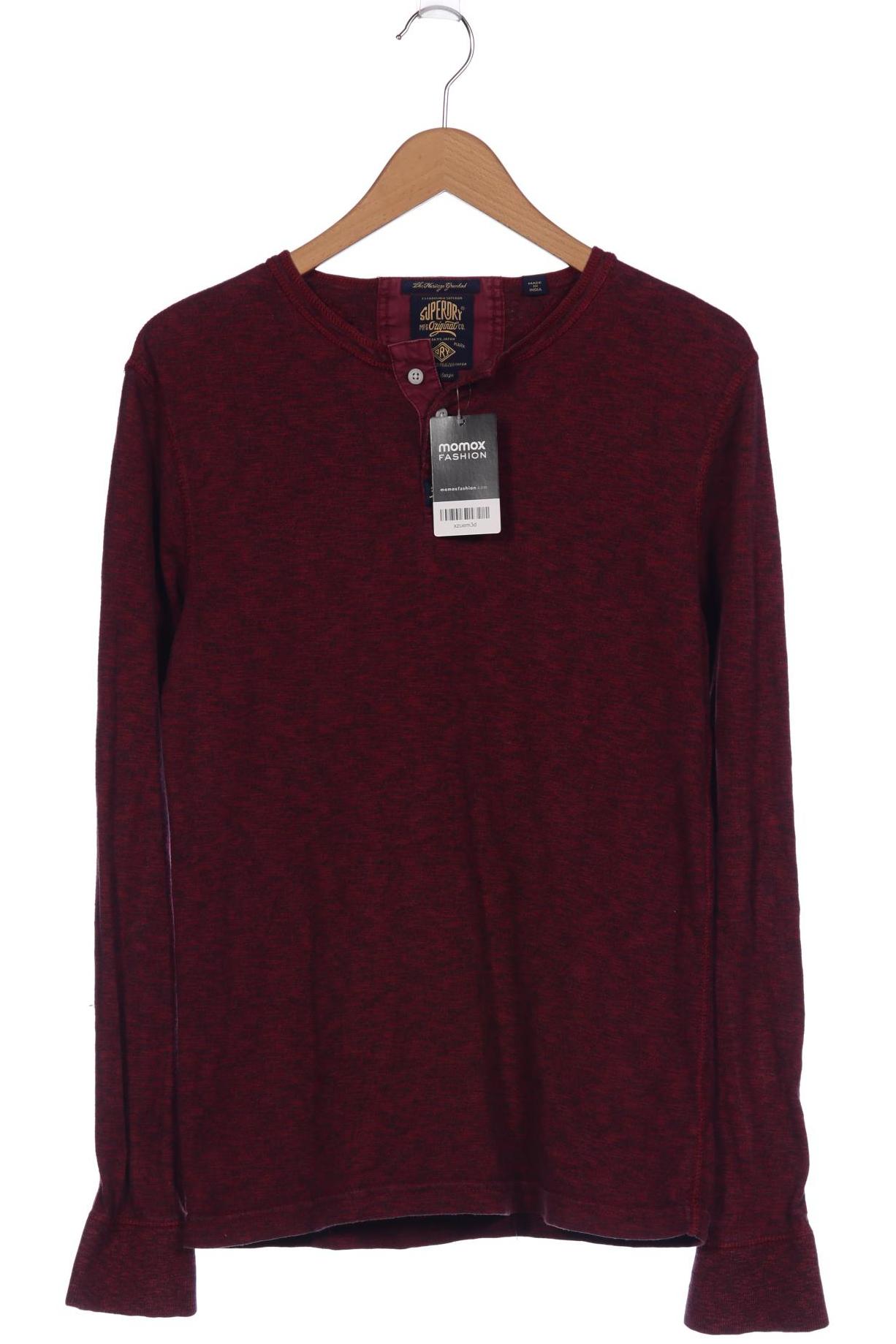 

Superdry Herren Langarmshirt, bordeaux, Gr. 52