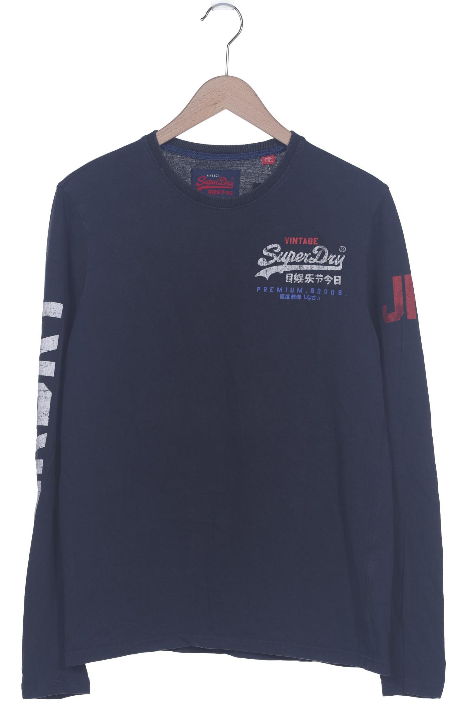 

Superdry Herren Langarmshirt, marineblau
