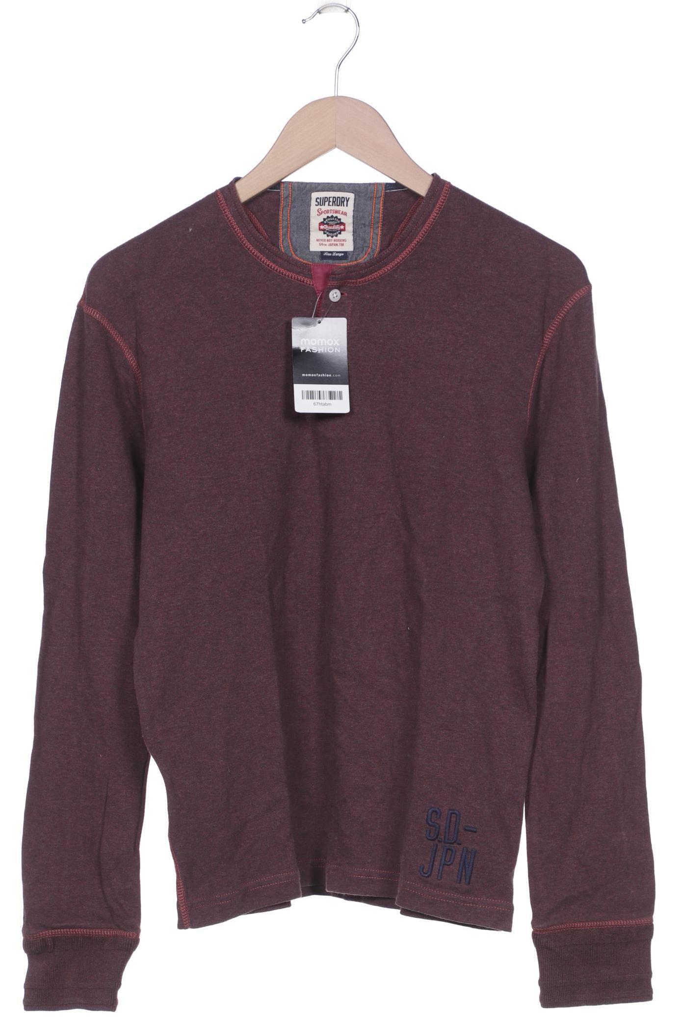 

Superdry Herren Langarmshirt, bordeaux