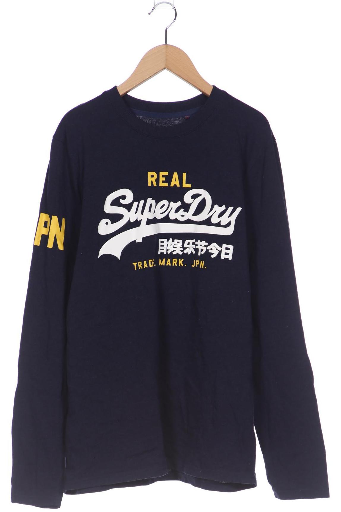 

Superdry Herren Langarmshirt, marineblau