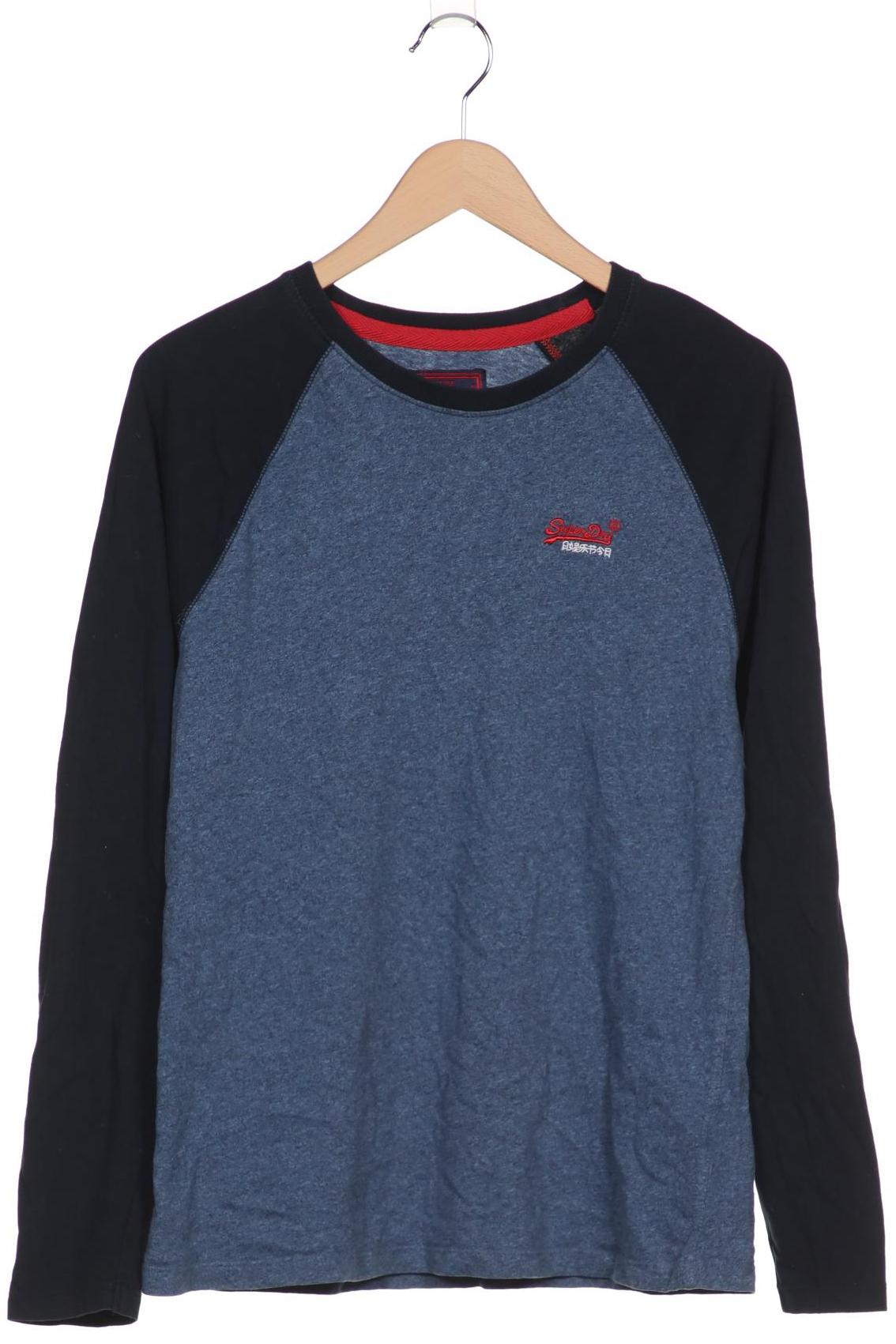 

Superdry Herren Langarmshirt, marineblau