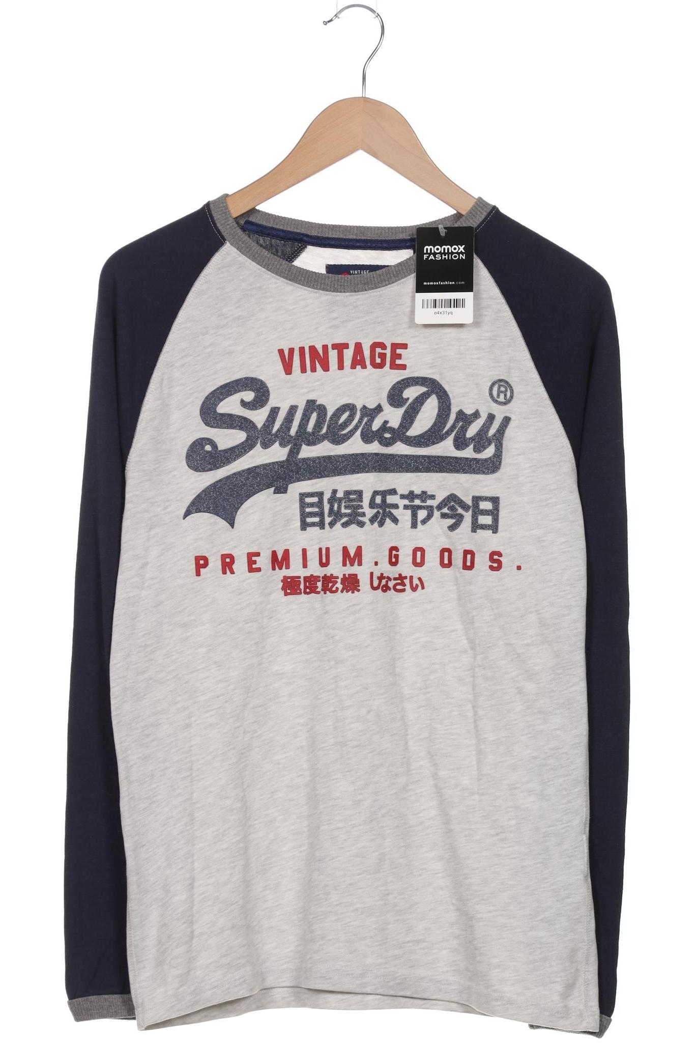 

Superdry Herren Langarmshirt, grau, Gr. 46