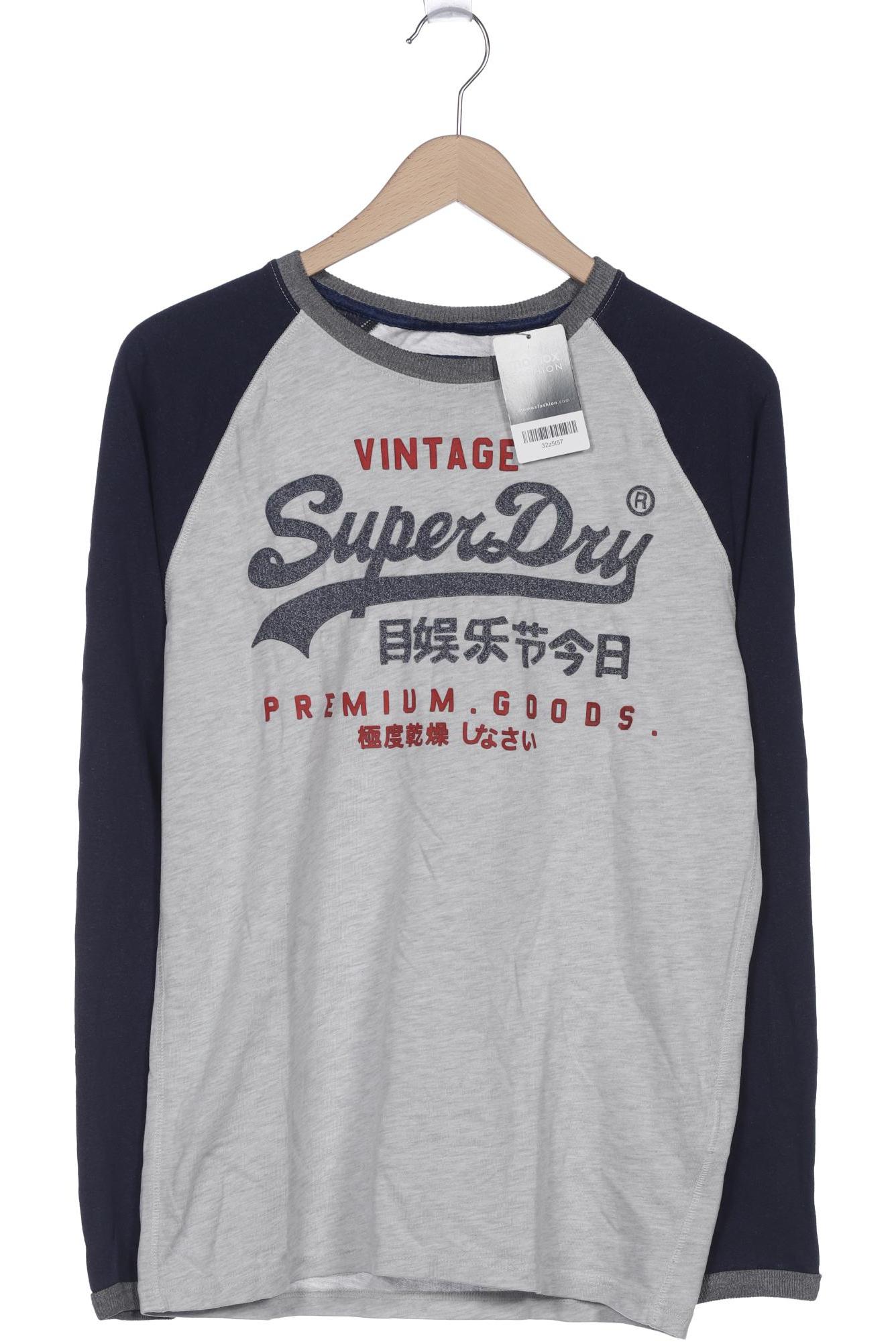 

Superdry Herren Langarmshirt, grau, Gr. 48