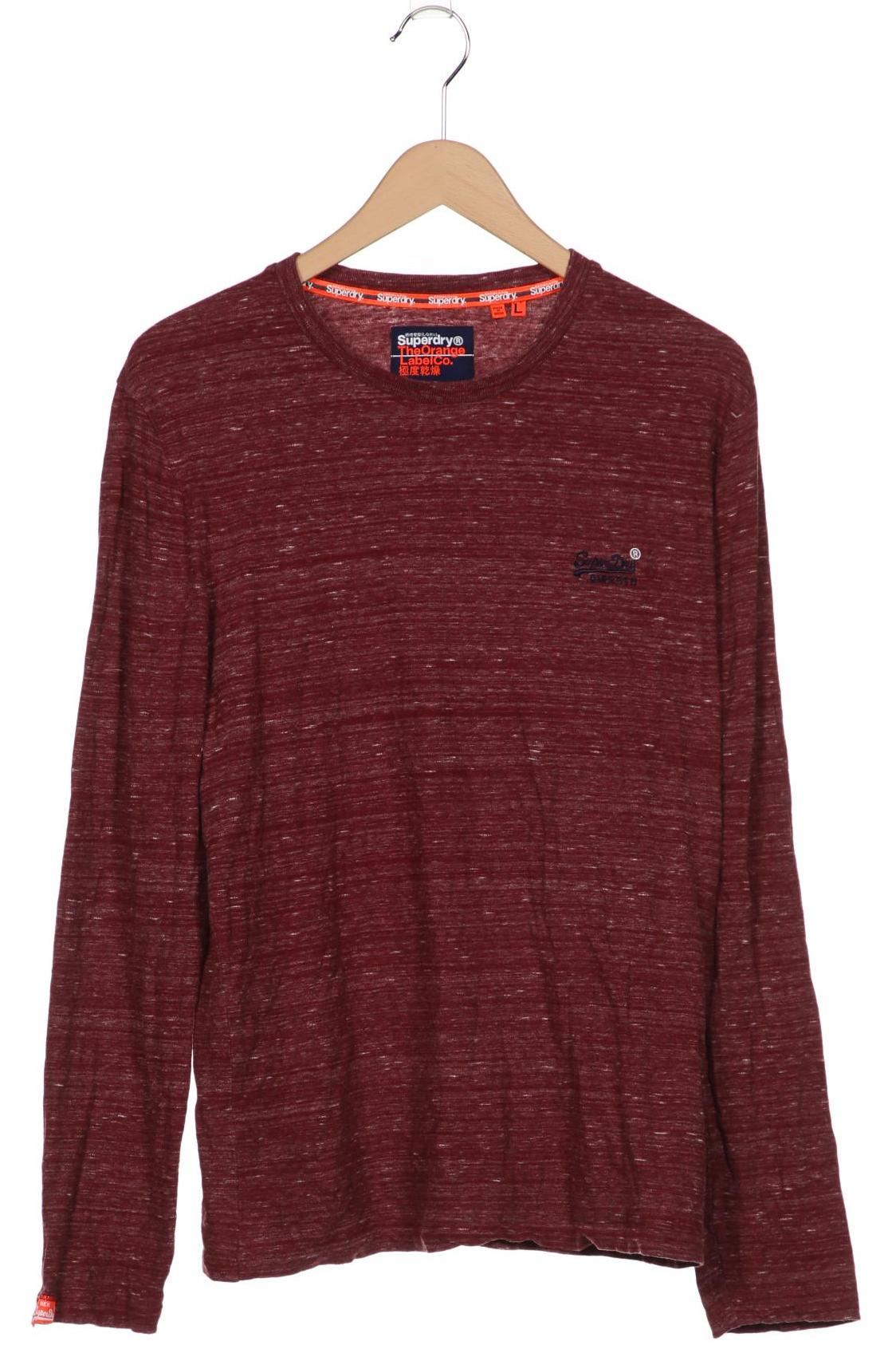 

Superdry Herren Langarmshirt, bordeaux