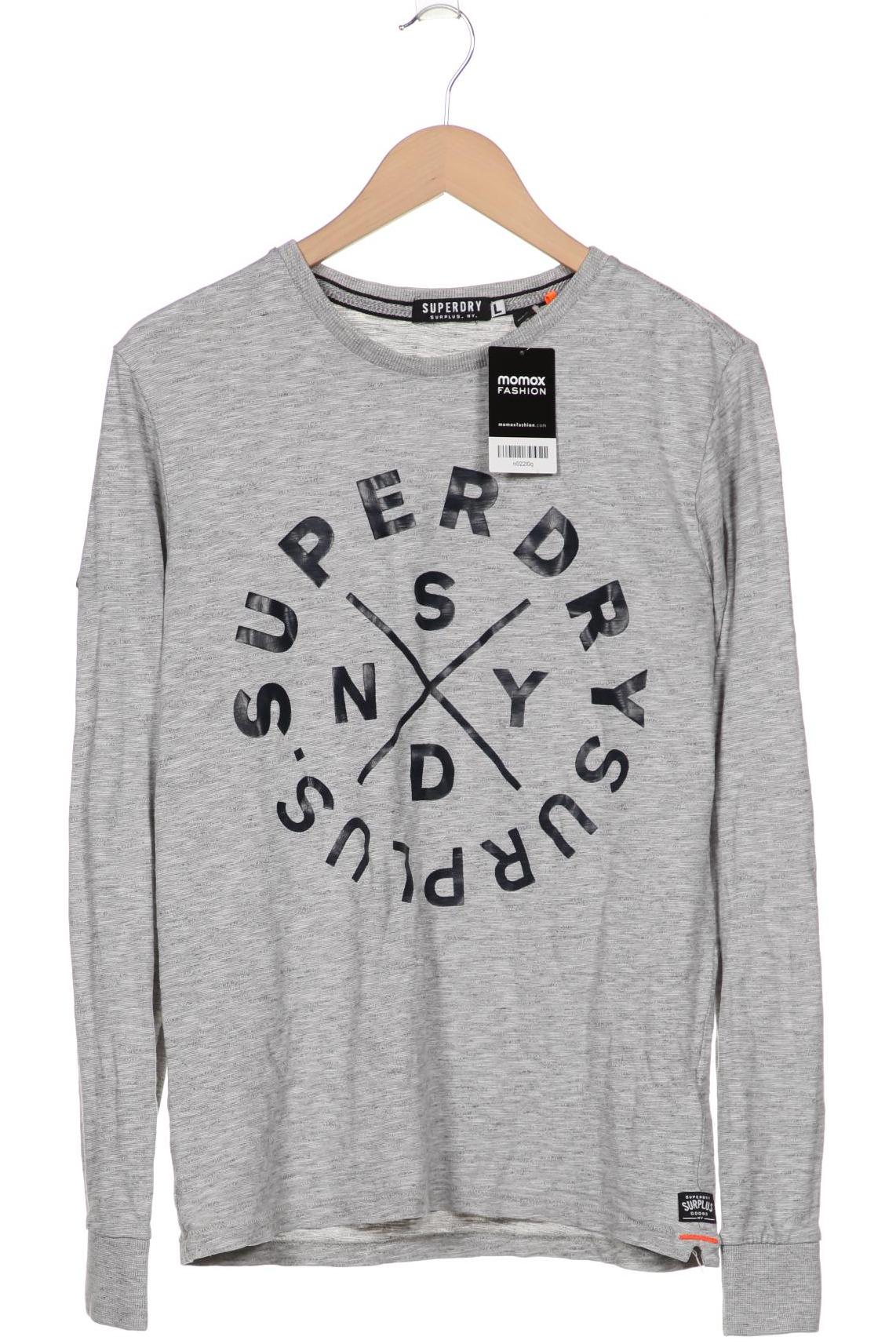 

Superdry Herren Langarmshirt, grau, Gr. 52