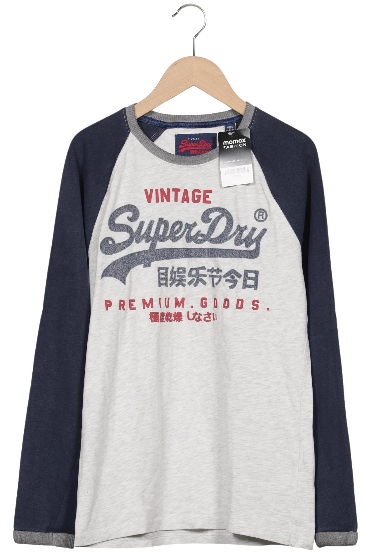 

Superdry Herren Langarmshirt, grau, Gr. 46