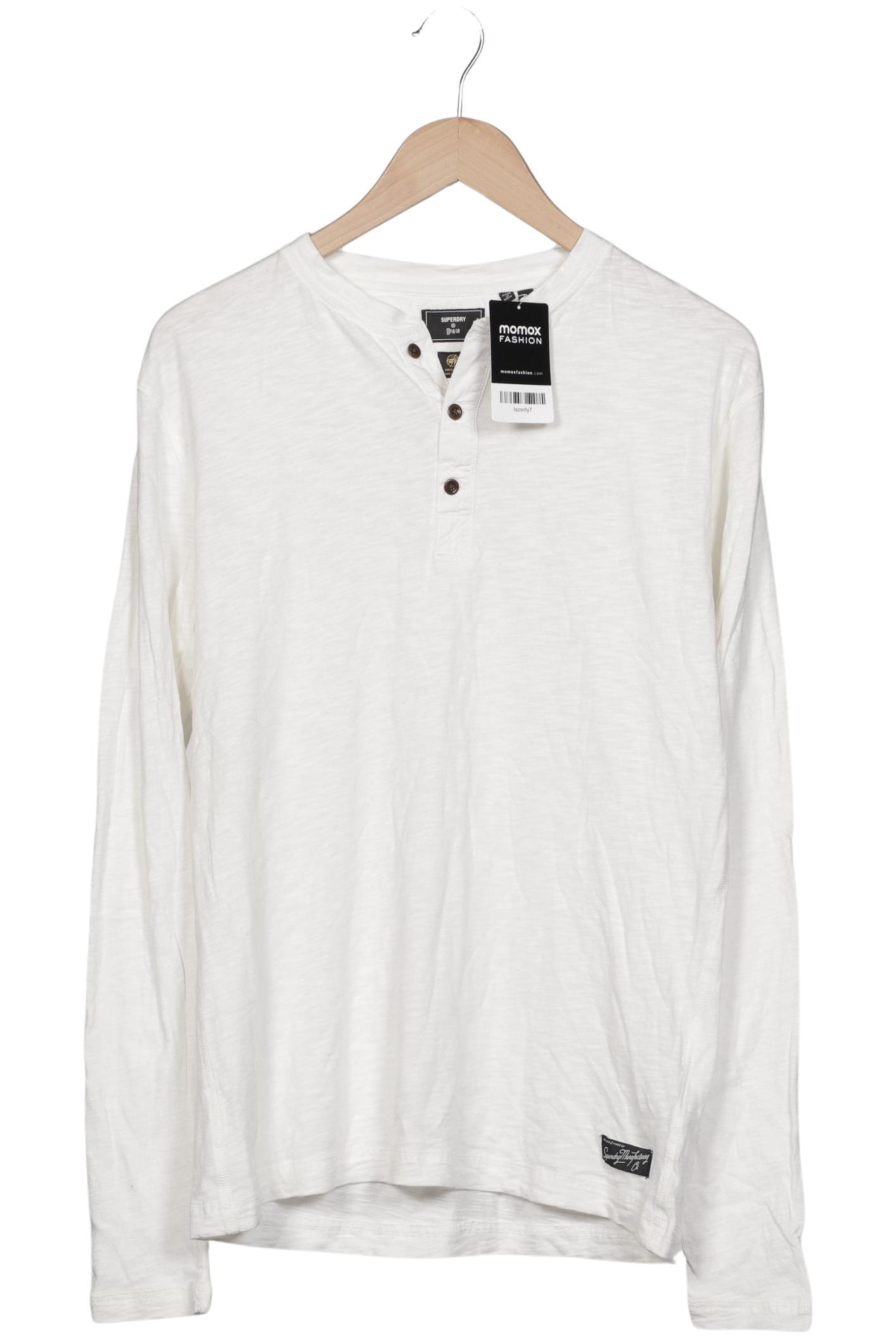 

Superdry Herren Langarmshirt, weiß, Gr. 46