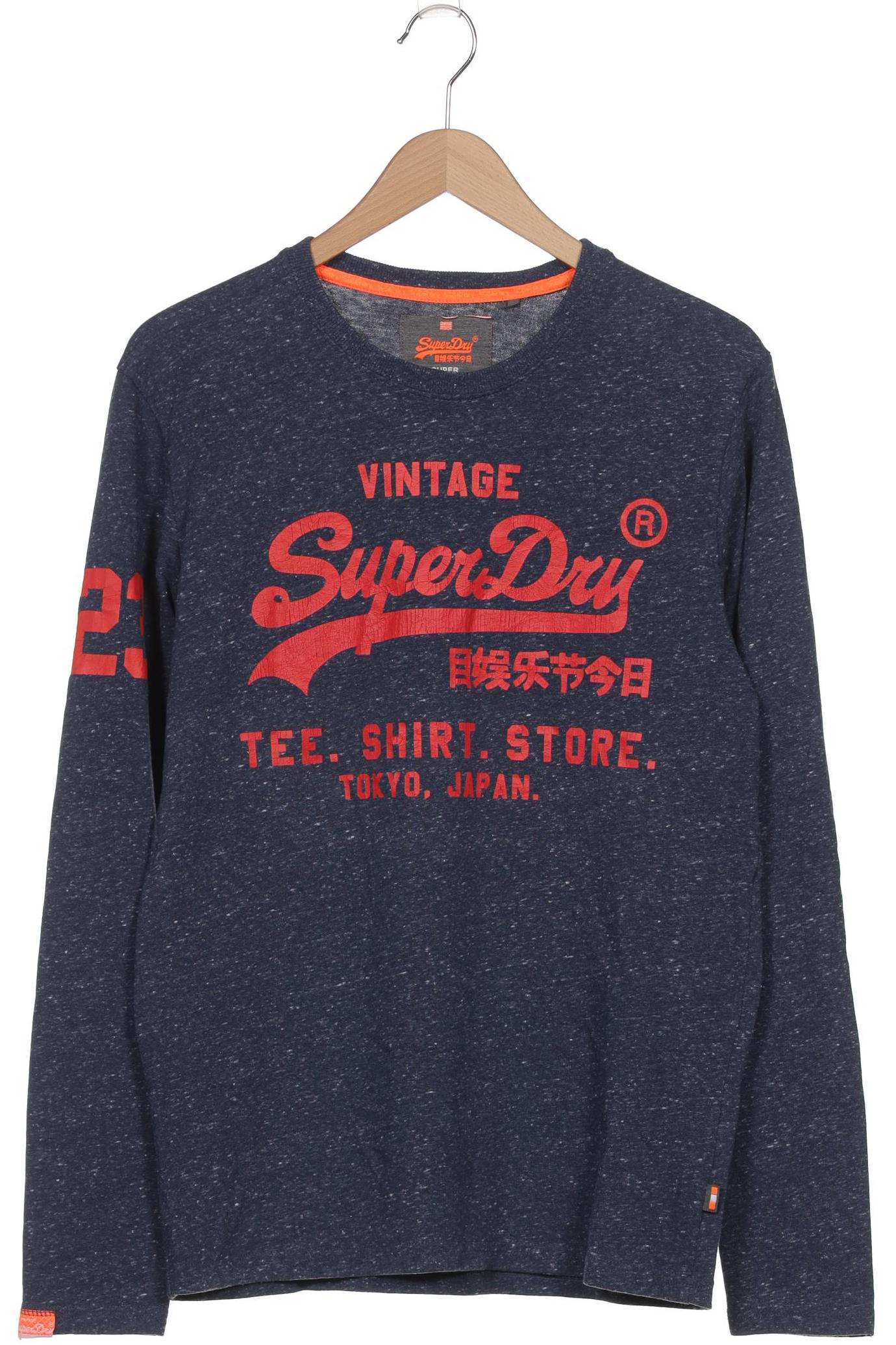 

Superdry Herren Langarmshirt, blau, Gr. 52