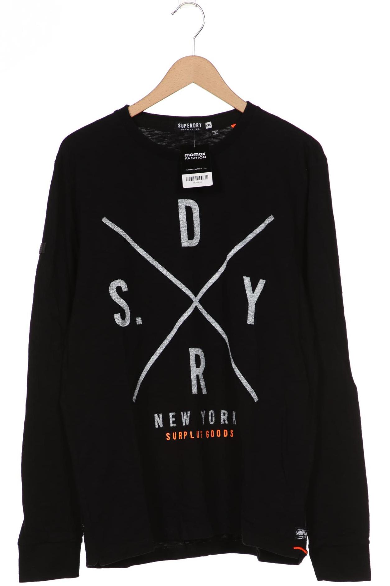 

Superdry Herren Langarmshirt, schwarz
