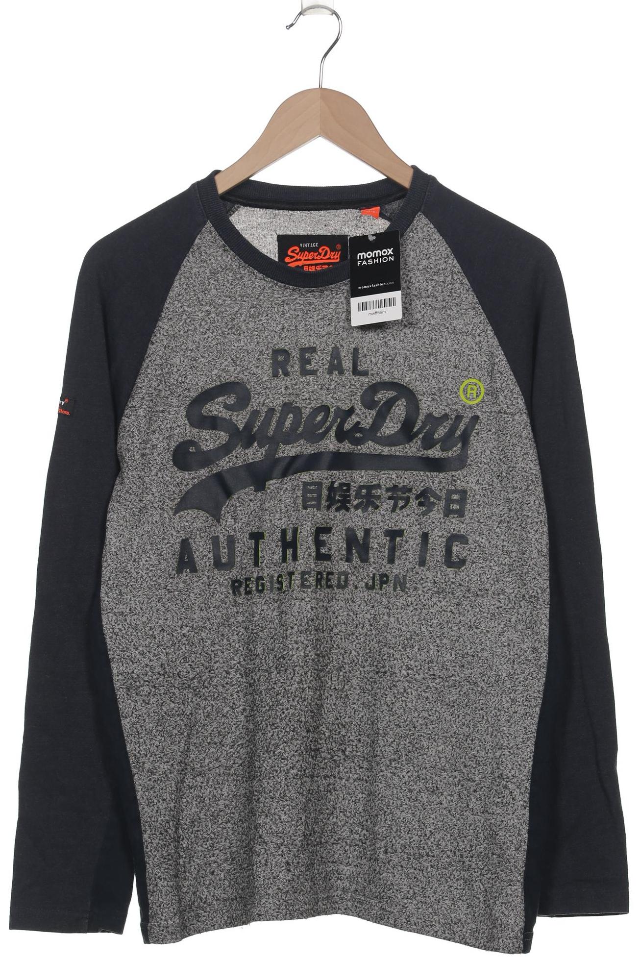 

Superdry Herren Langarmshirt, grau, Gr. 52