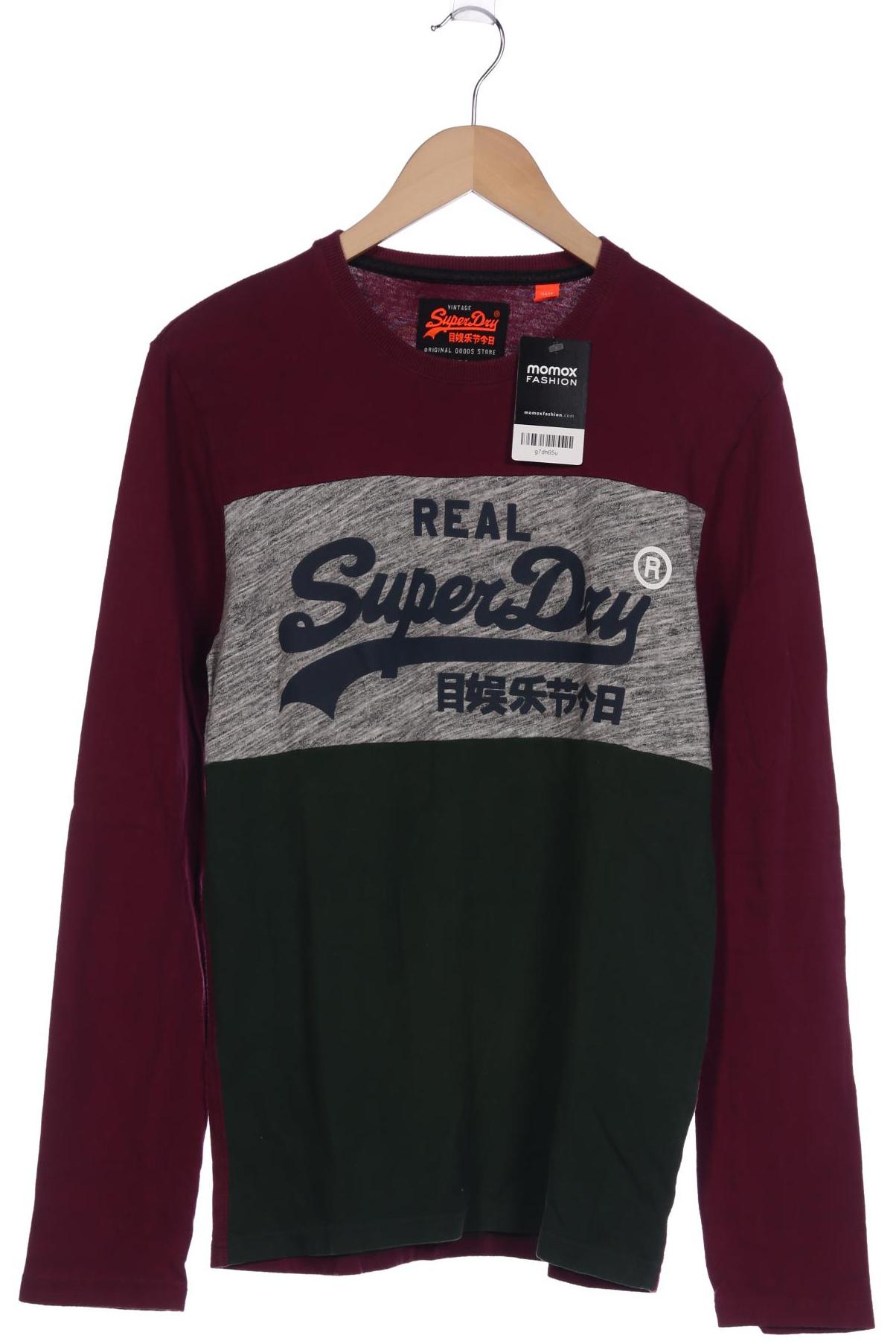 

Superdry Herren Langarmshirt, bordeaux, Gr. 48