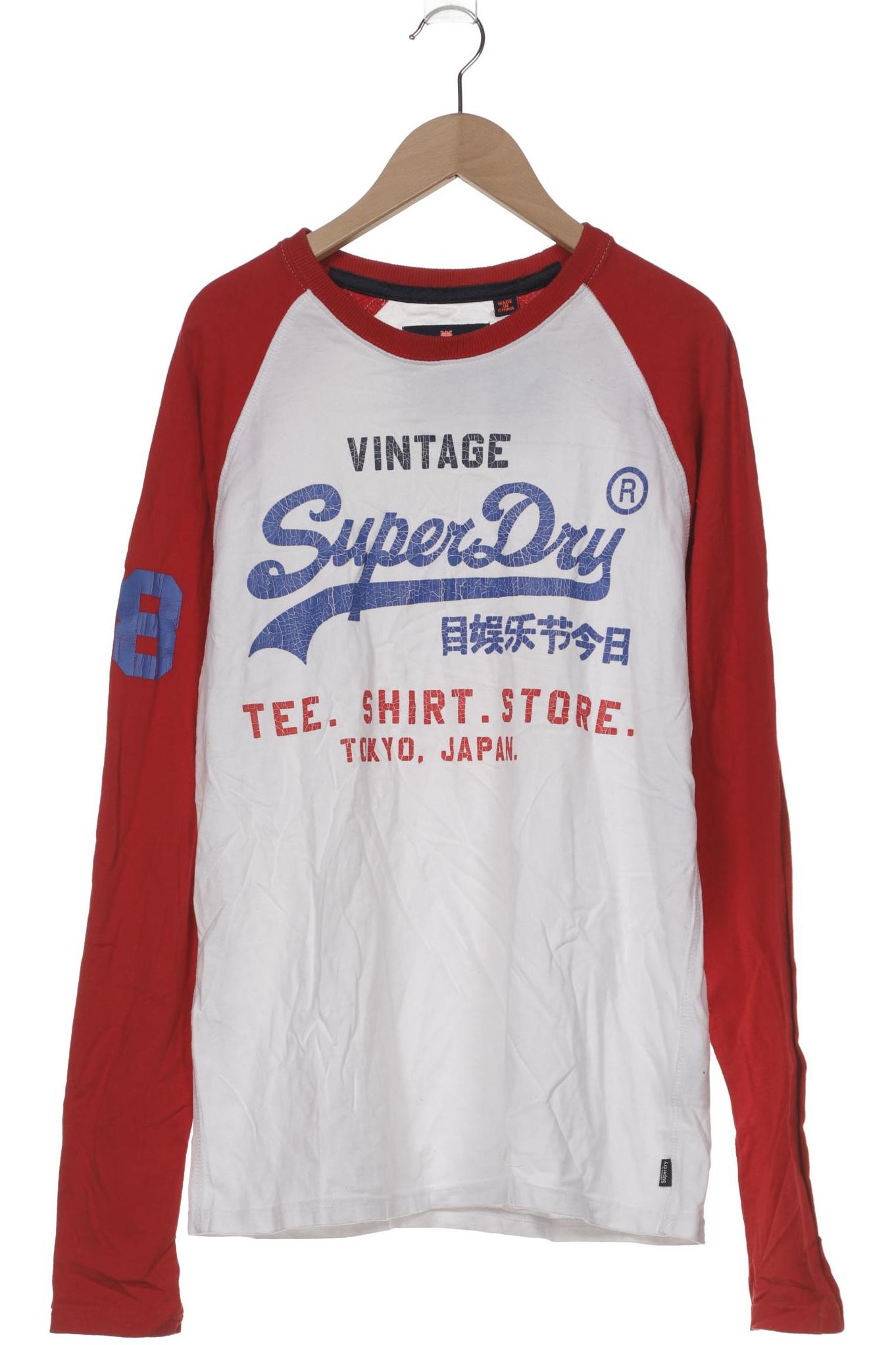 

Superdry Herren Langarmshirt, weiß, Gr. 48
