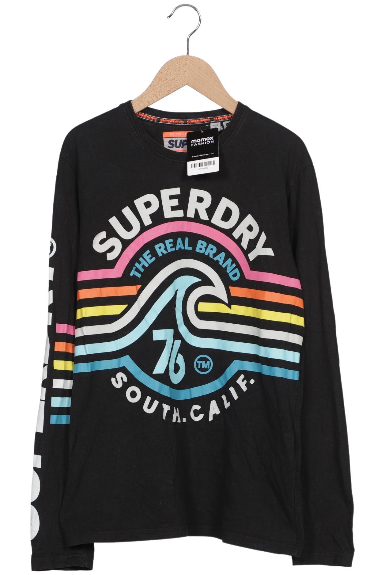 

Superdry Herren Langarmshirt, schwarz, Gr. 46