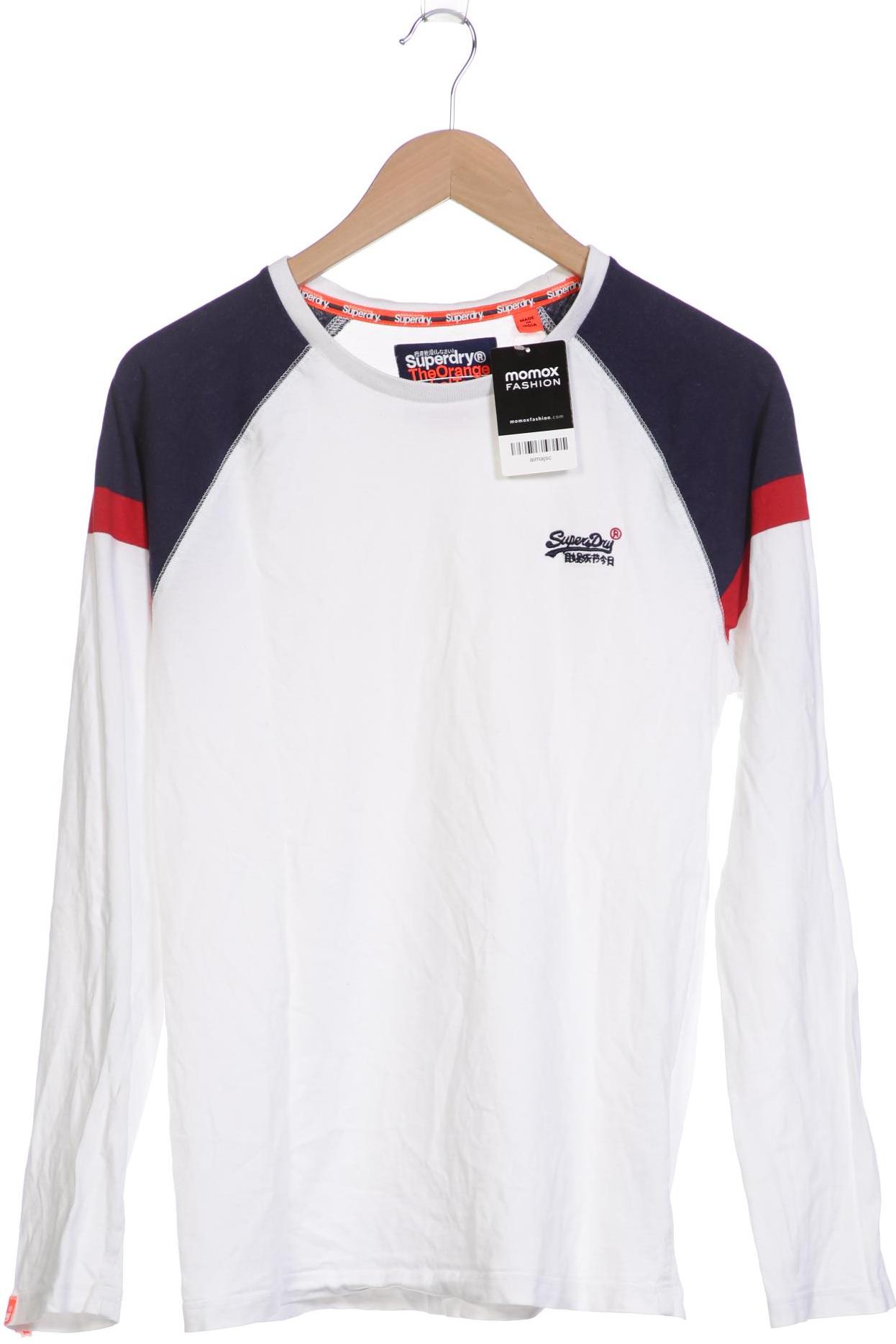 

Superdry Herren Langarmshirt, weiß, Gr. 48