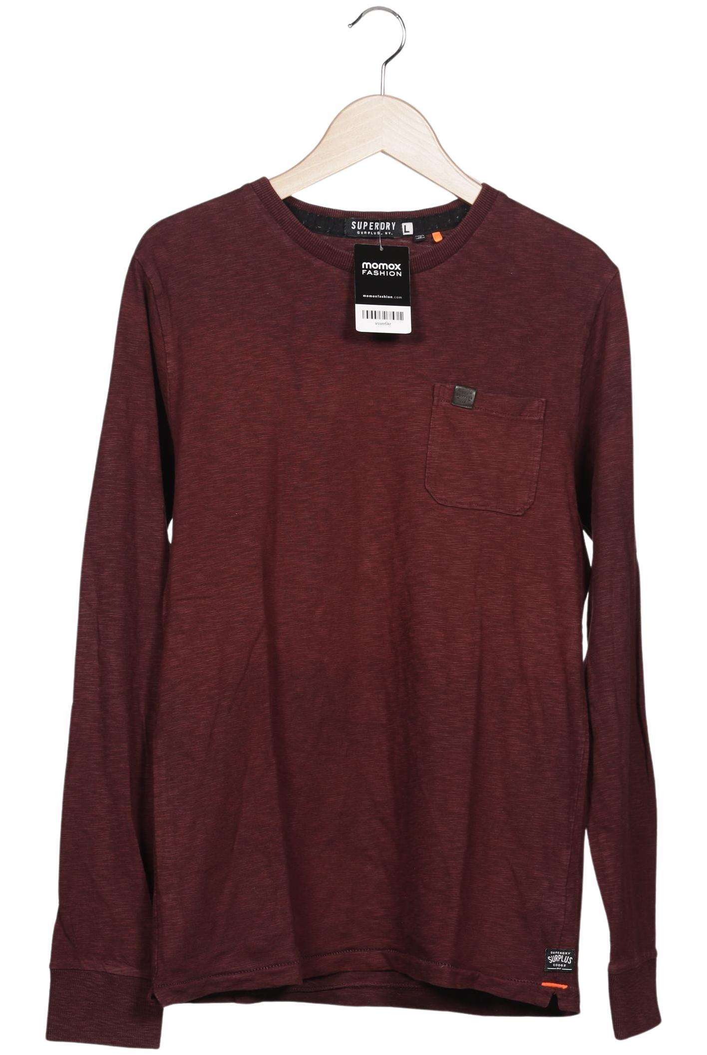 

Superdry Herren Langarmshirt, bordeaux, Gr. 52