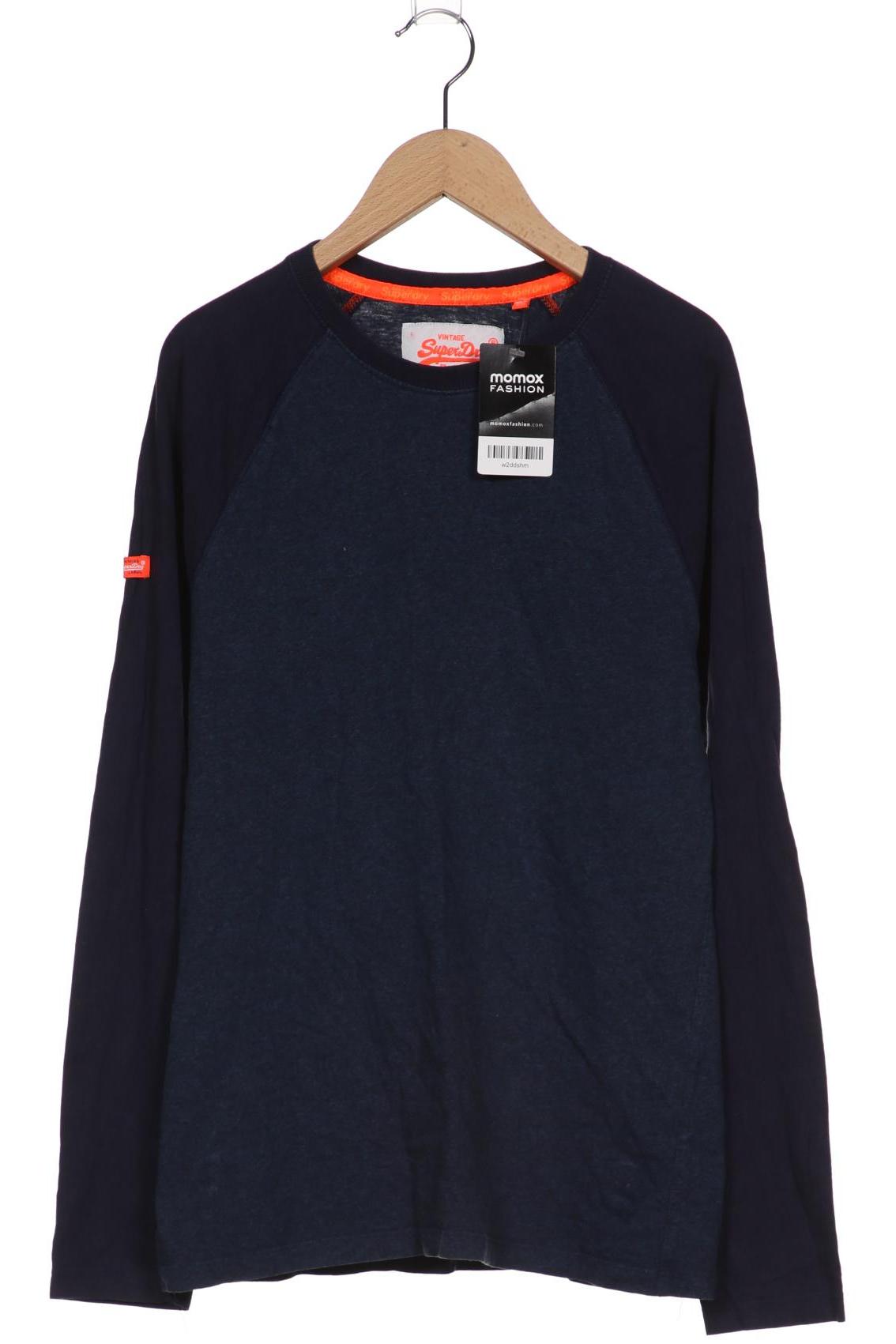 

Superdry Herren Langarmshirt, marineblau