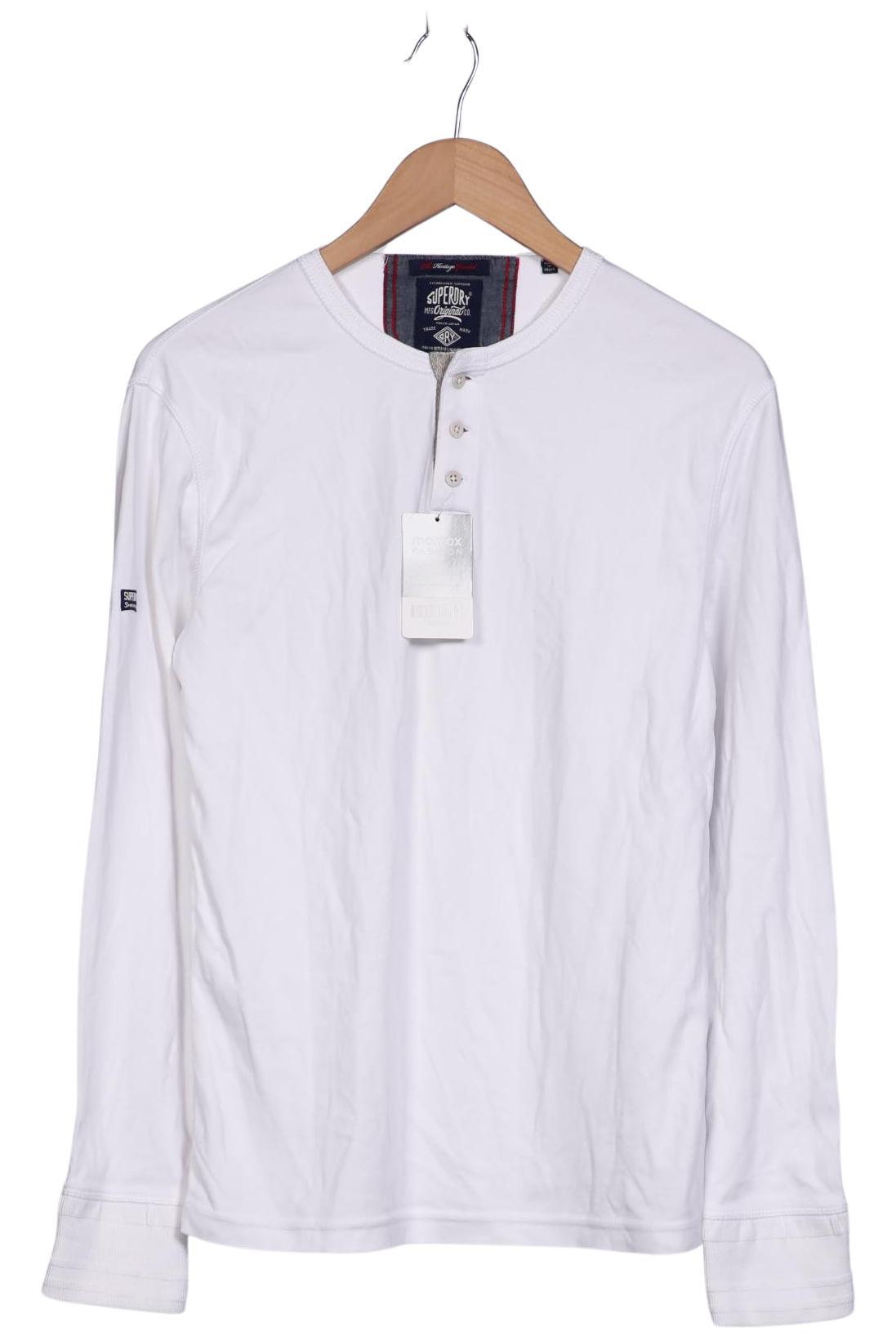 

Superdry Herren Langarmshirt, weiß, Gr. 52