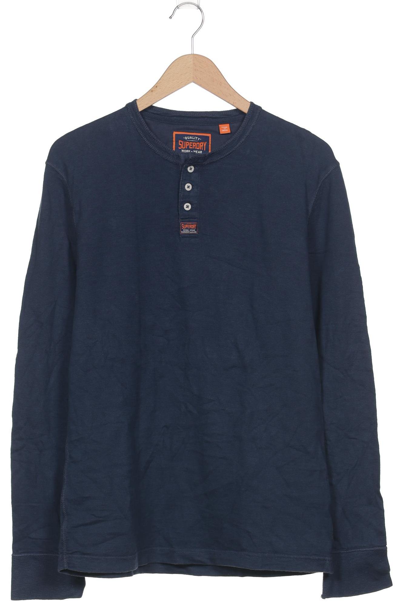 

Superdry Herren Langarmshirt, marineblau, Gr. 56
