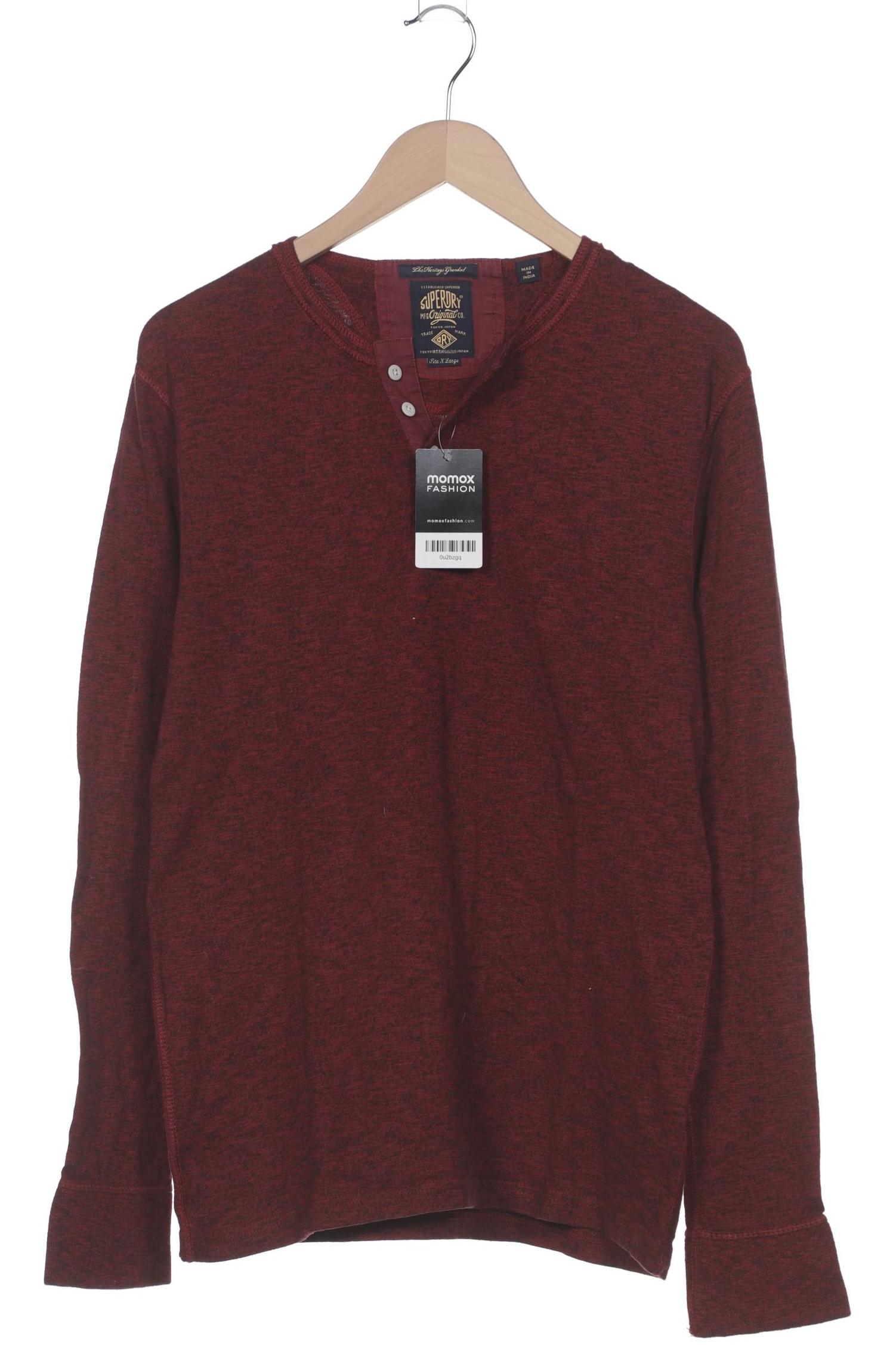 Thumbnail - Superdry Herren Langarmshirt, bordeaux, Gr. 54