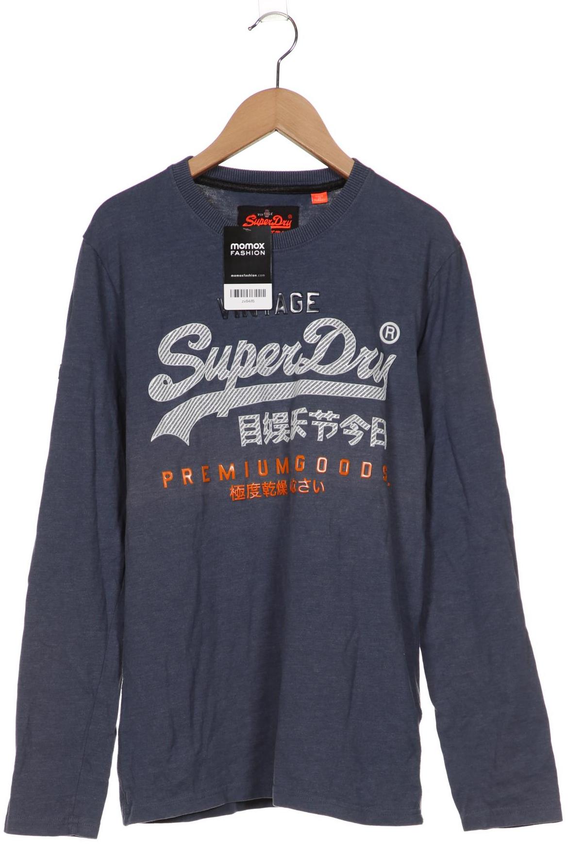 

Superdry Herren Langarmshirt, marineblau